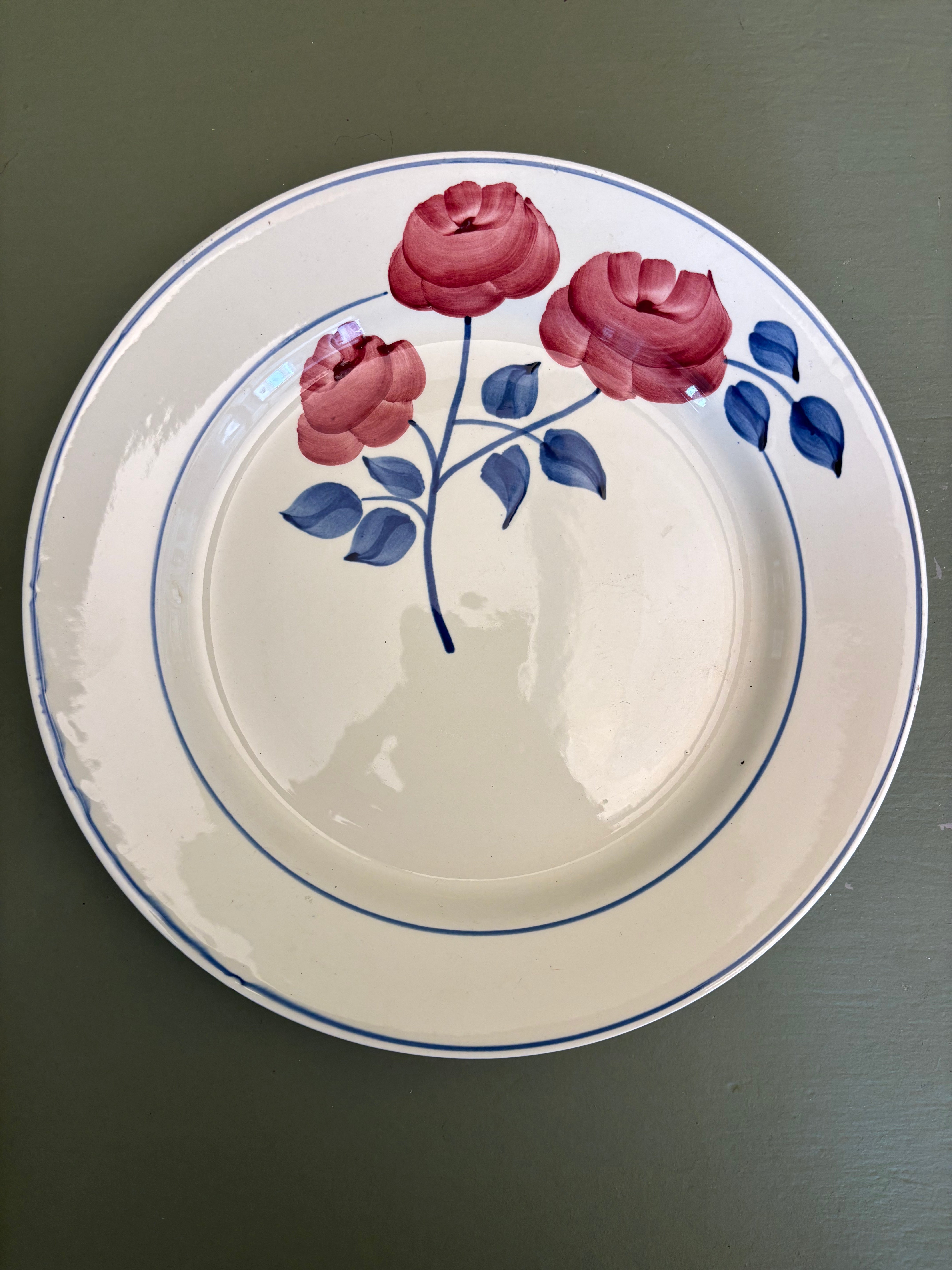 Franske tallerkener, Ø22 cm - 6 stk.