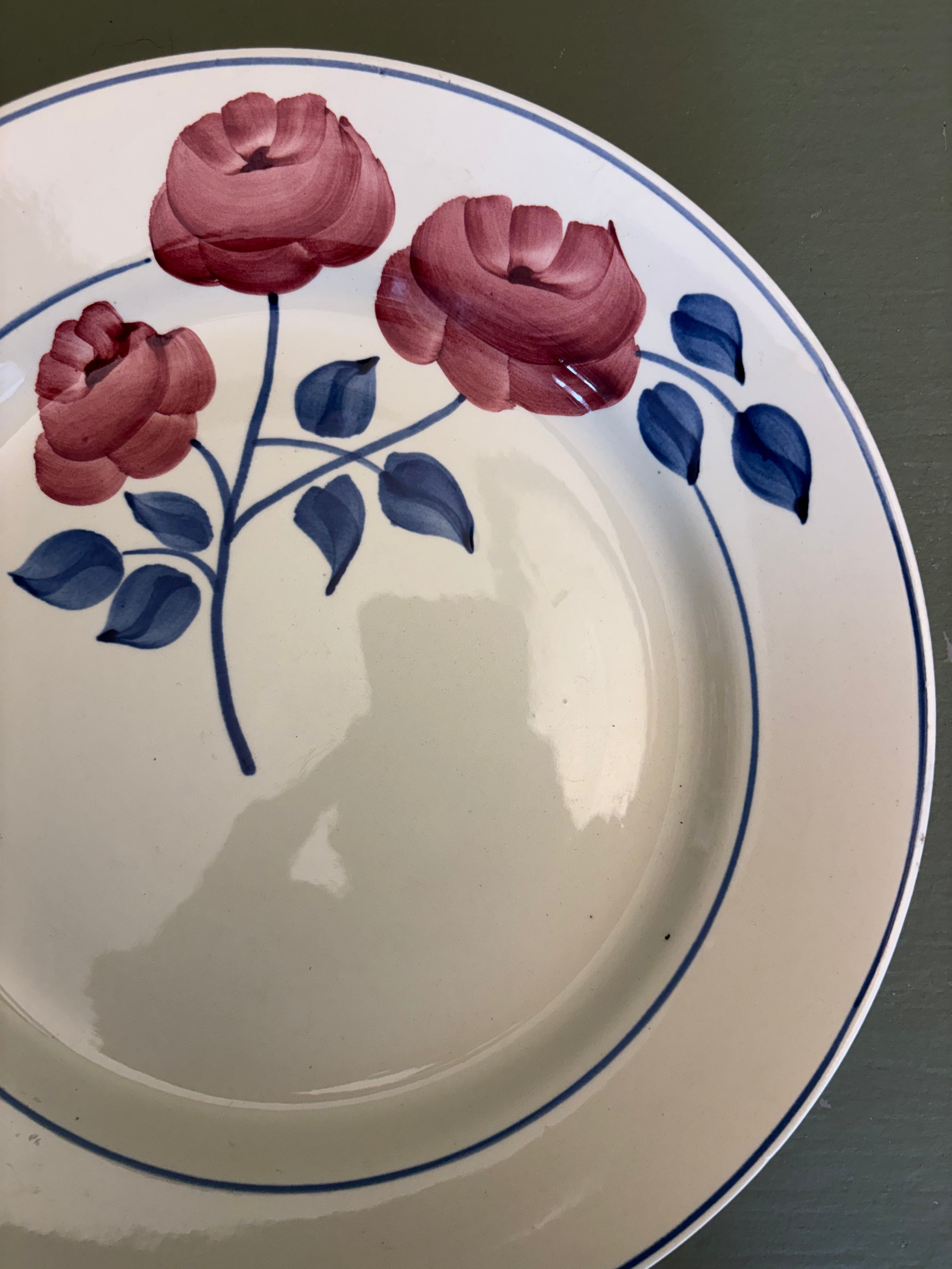 Franske tallerkener, Ø22 cm - 6 stk.