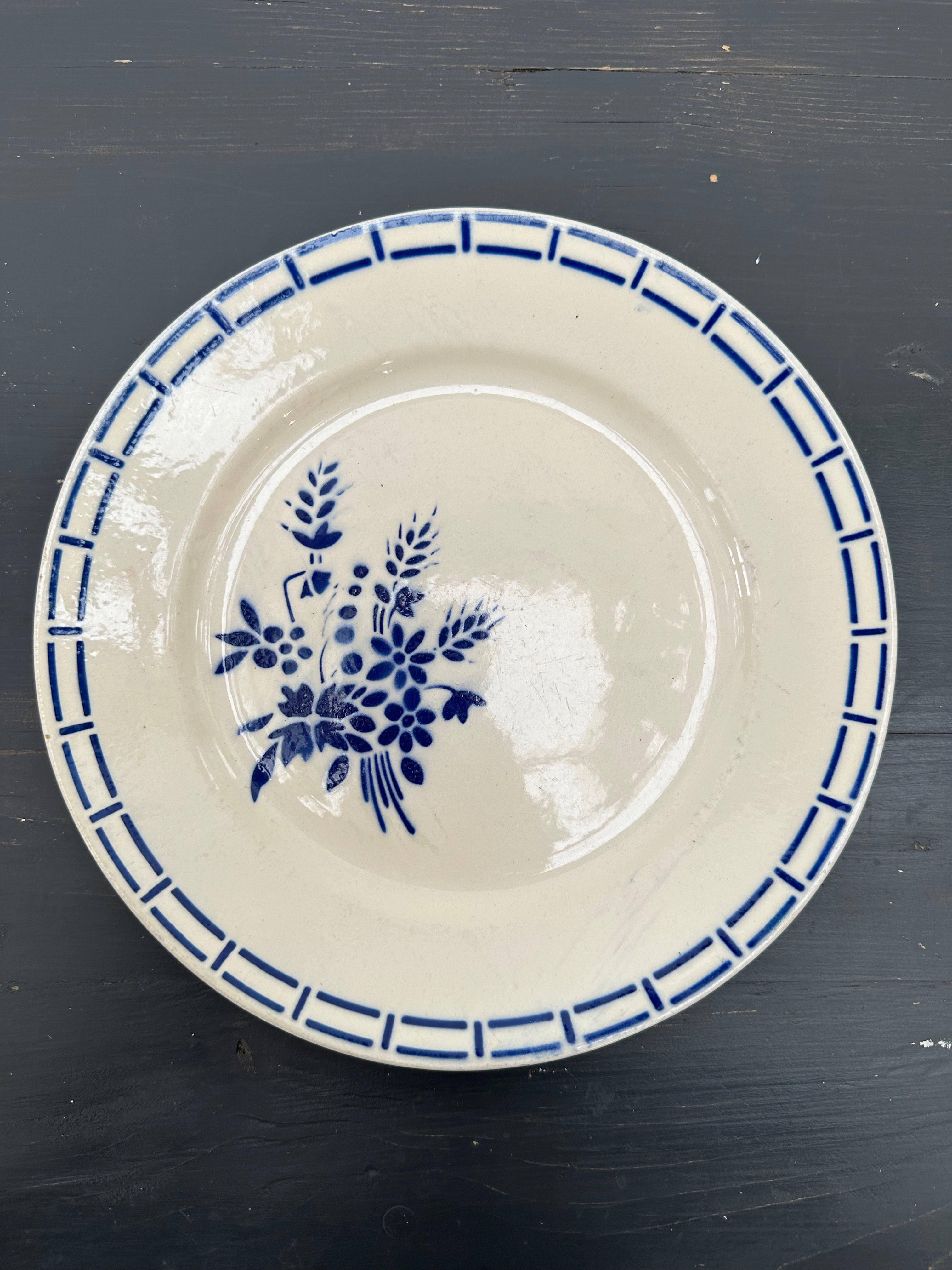 Franske tallerkener, Ø22 cm - 6 stk