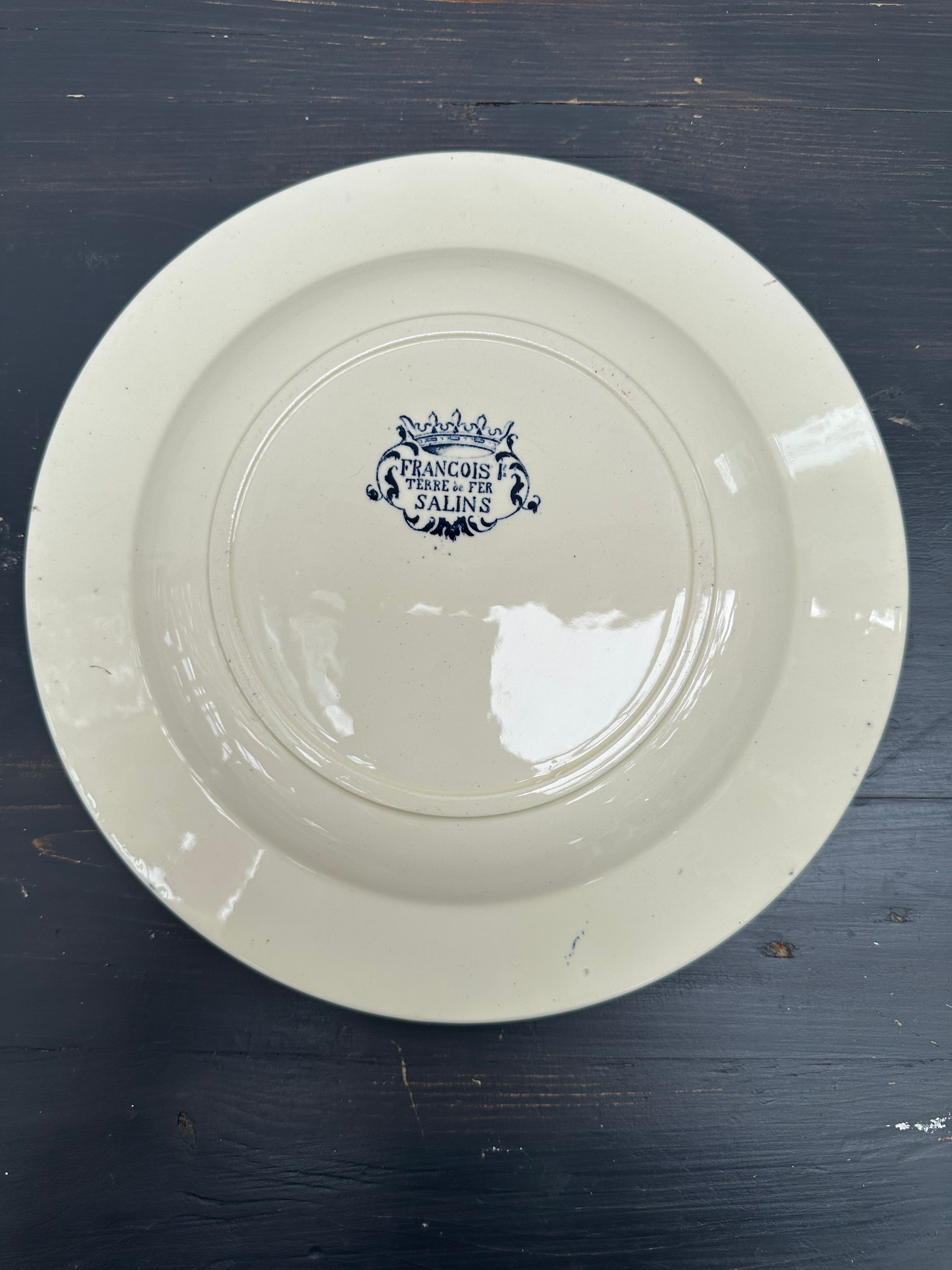 Dybe franske tallerkener, Ø24 cm - 6 stk