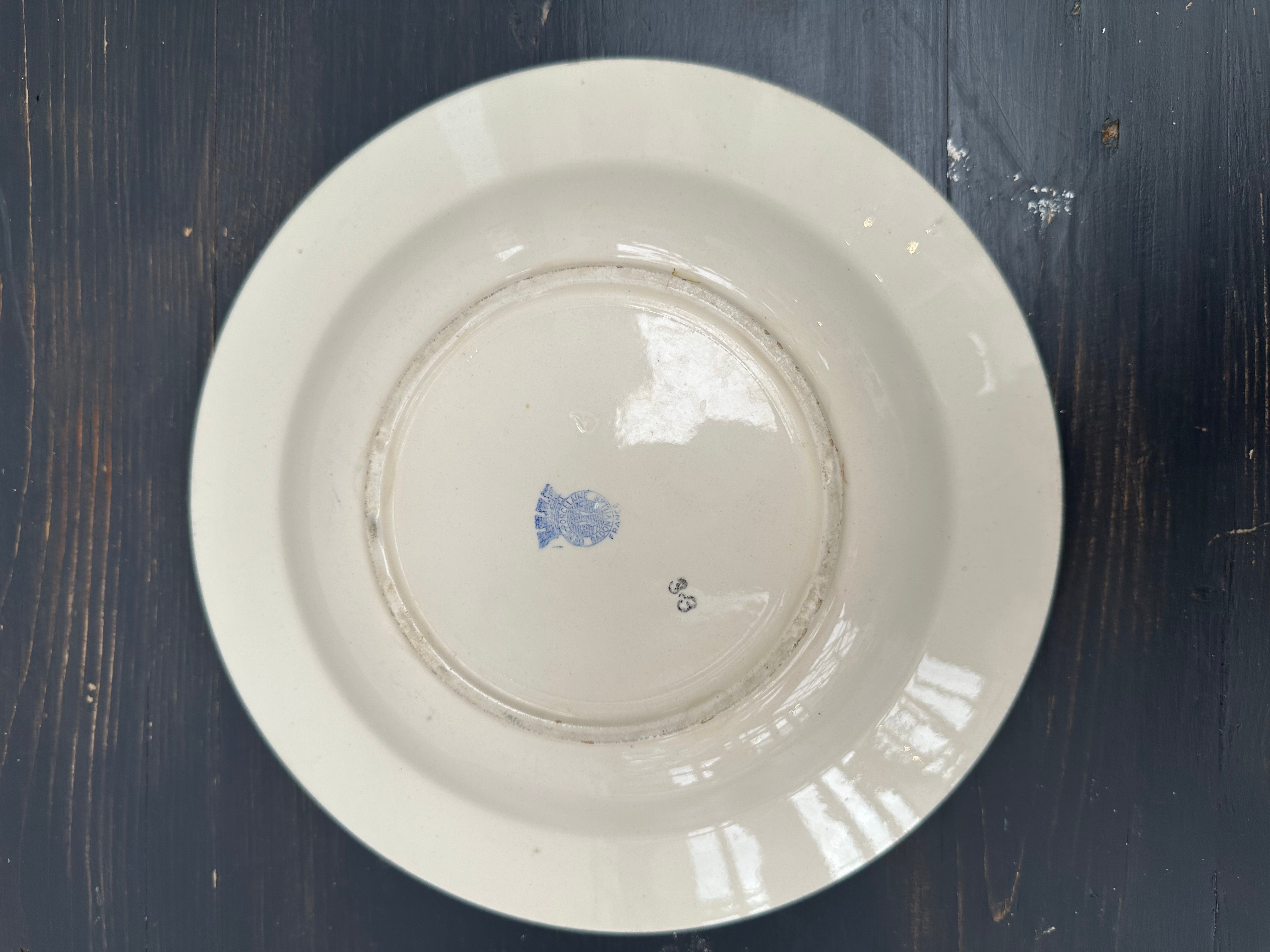 Dybe franske tallerkener, Ø23 cm - 6 stk