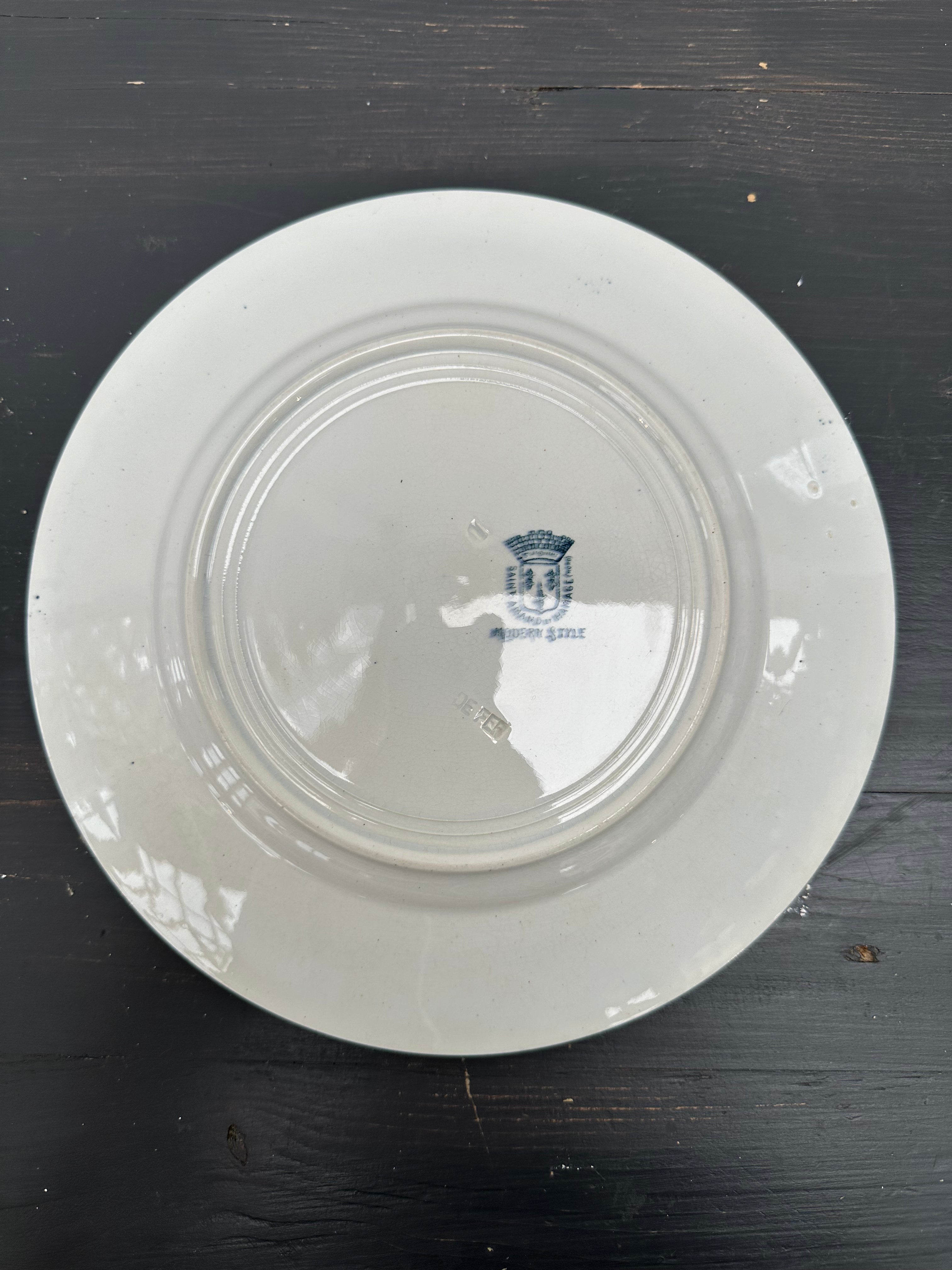 Franske tallerkener, Ø23 cm - 6 stk