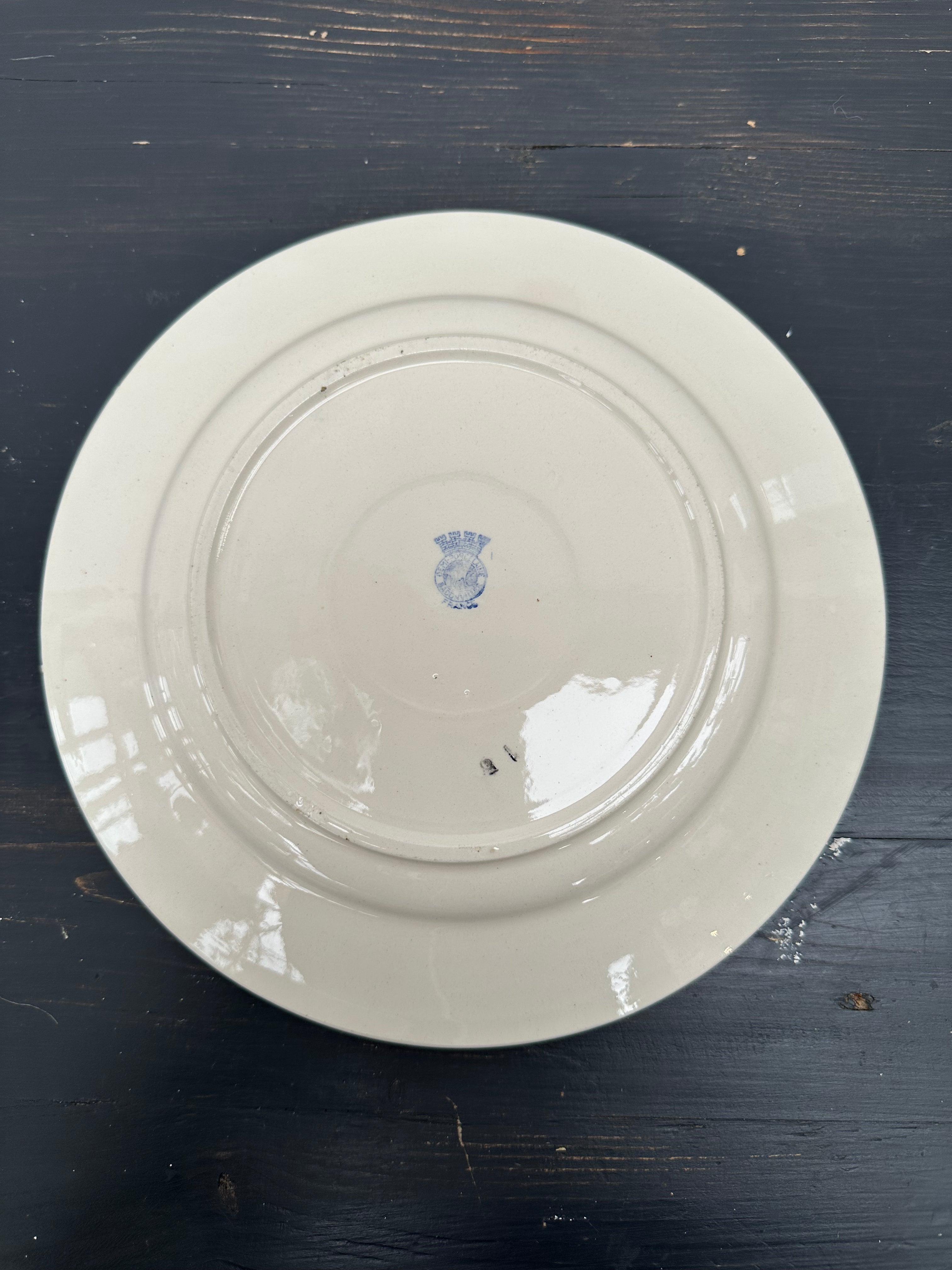 Franske tallerkener, Ø22 cm - 6 stk
