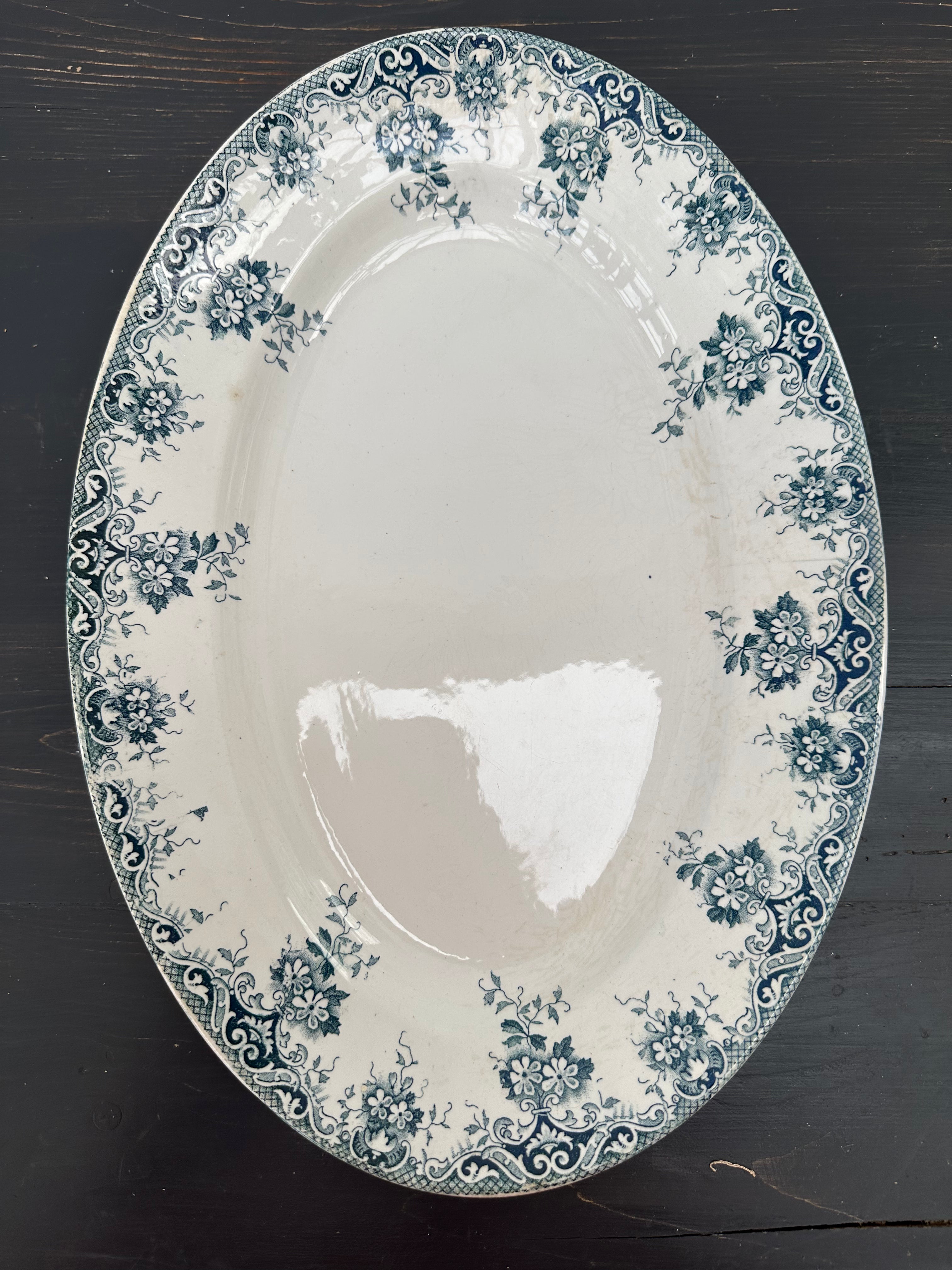 Fransk tallerken, 36x25 cm