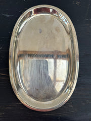 Sølvfad, 21x14 cm
