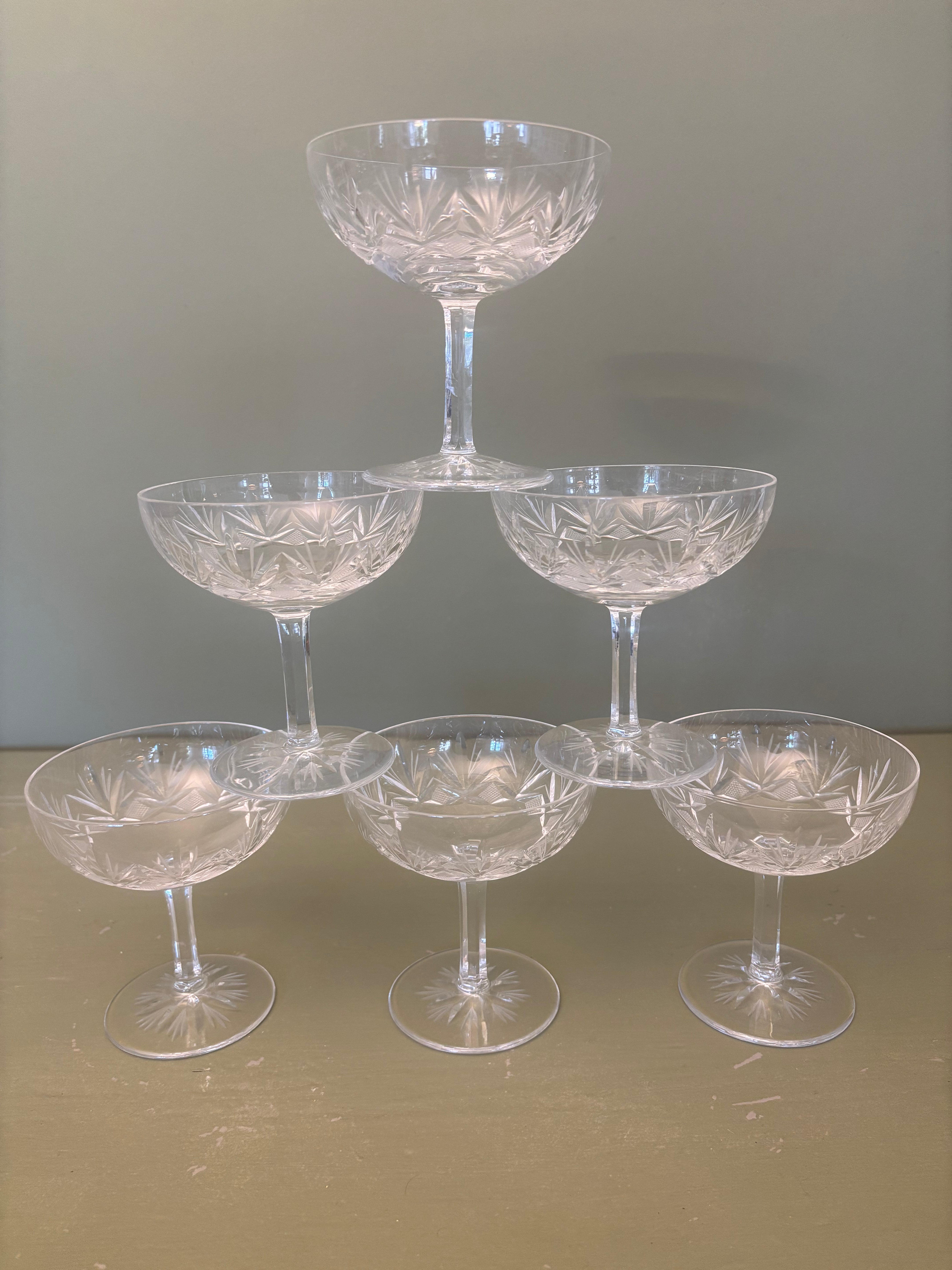 Champagneskåle, 6 stk.