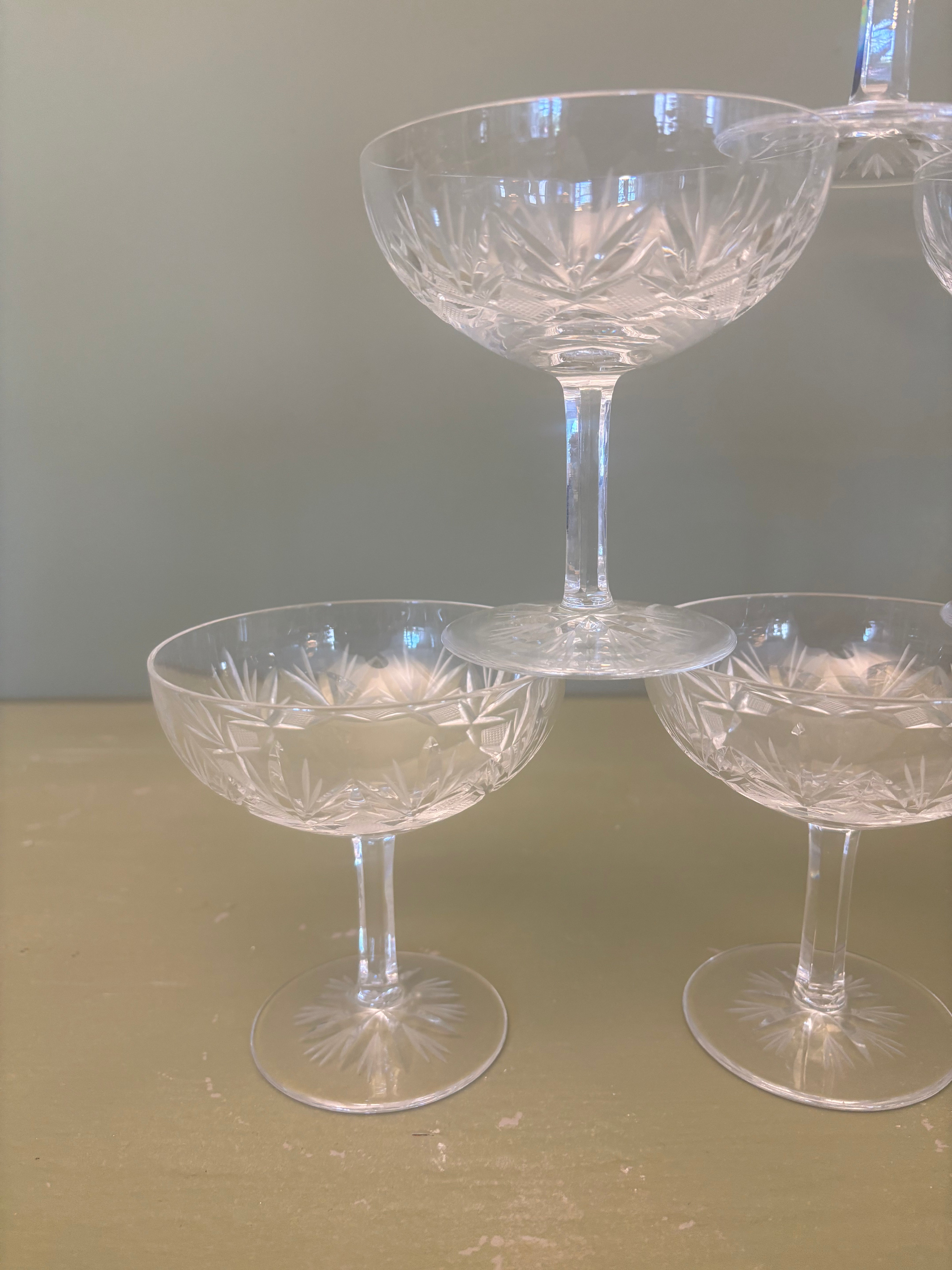 Champagneskåle, 6 stk.