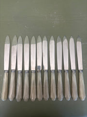 Knive med hornskaft, 12 stk.