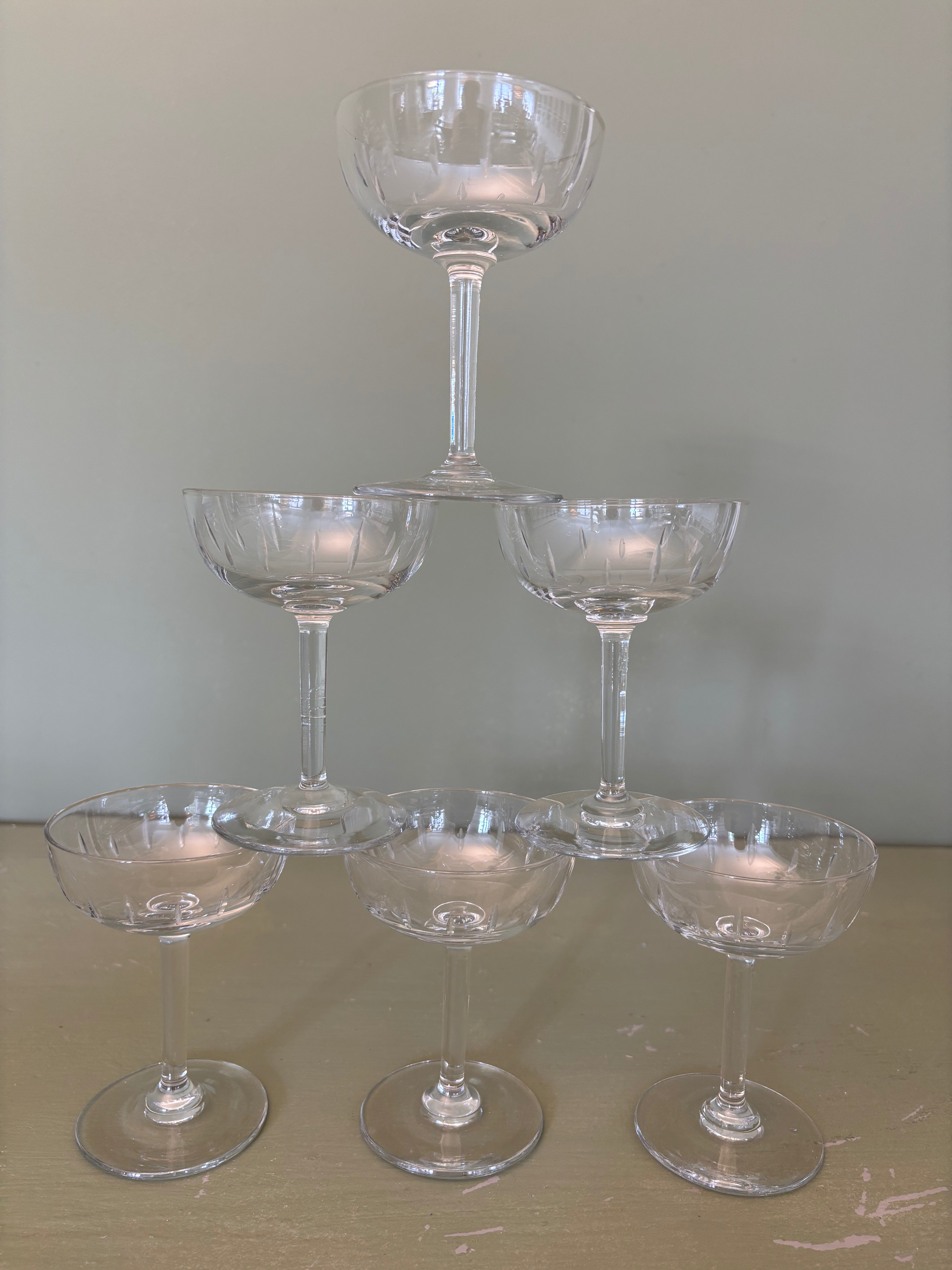Champagneskåle, 6 stk.