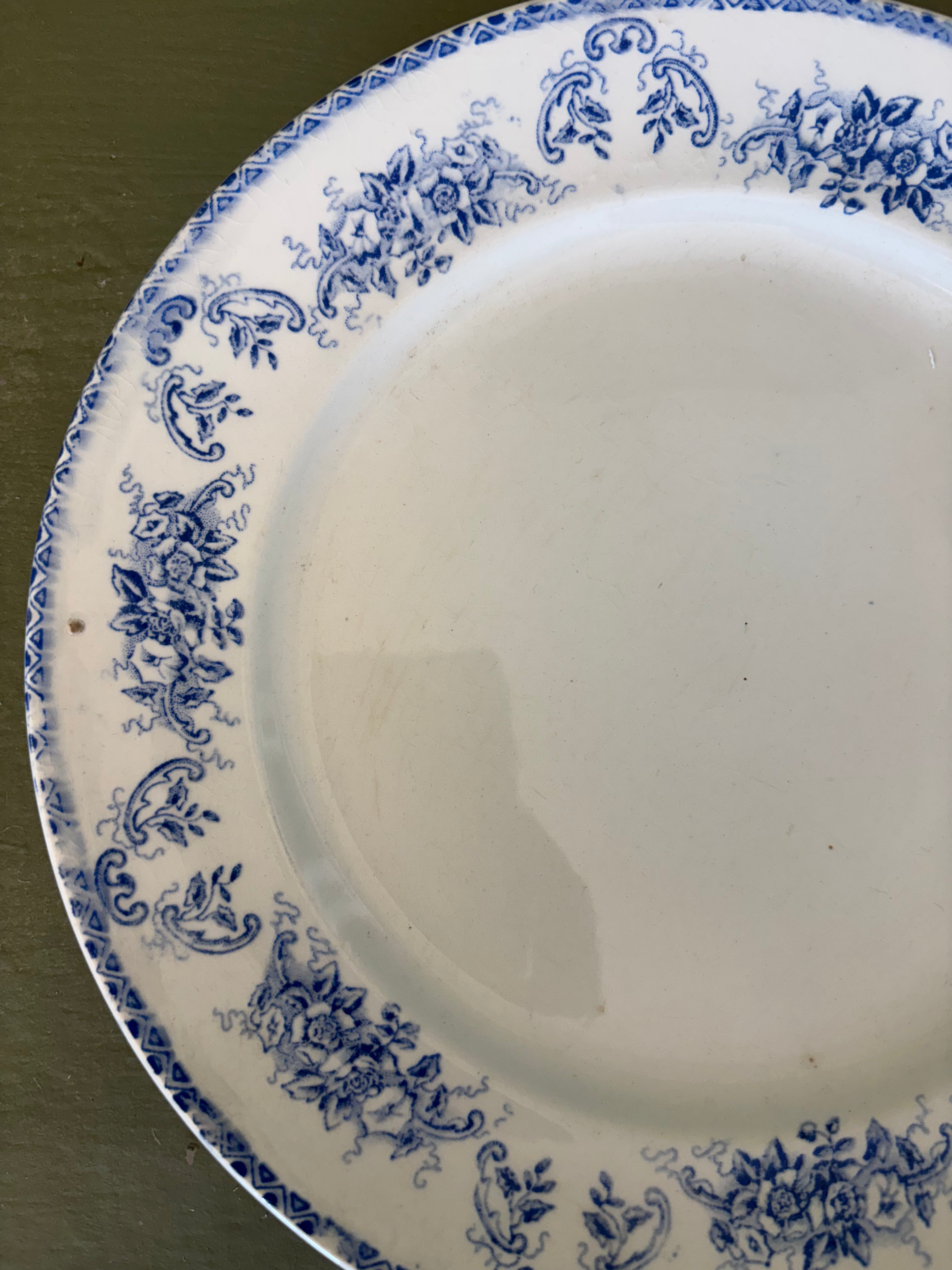 Franske tallerkener, 6 stk. Ø23,5cm.