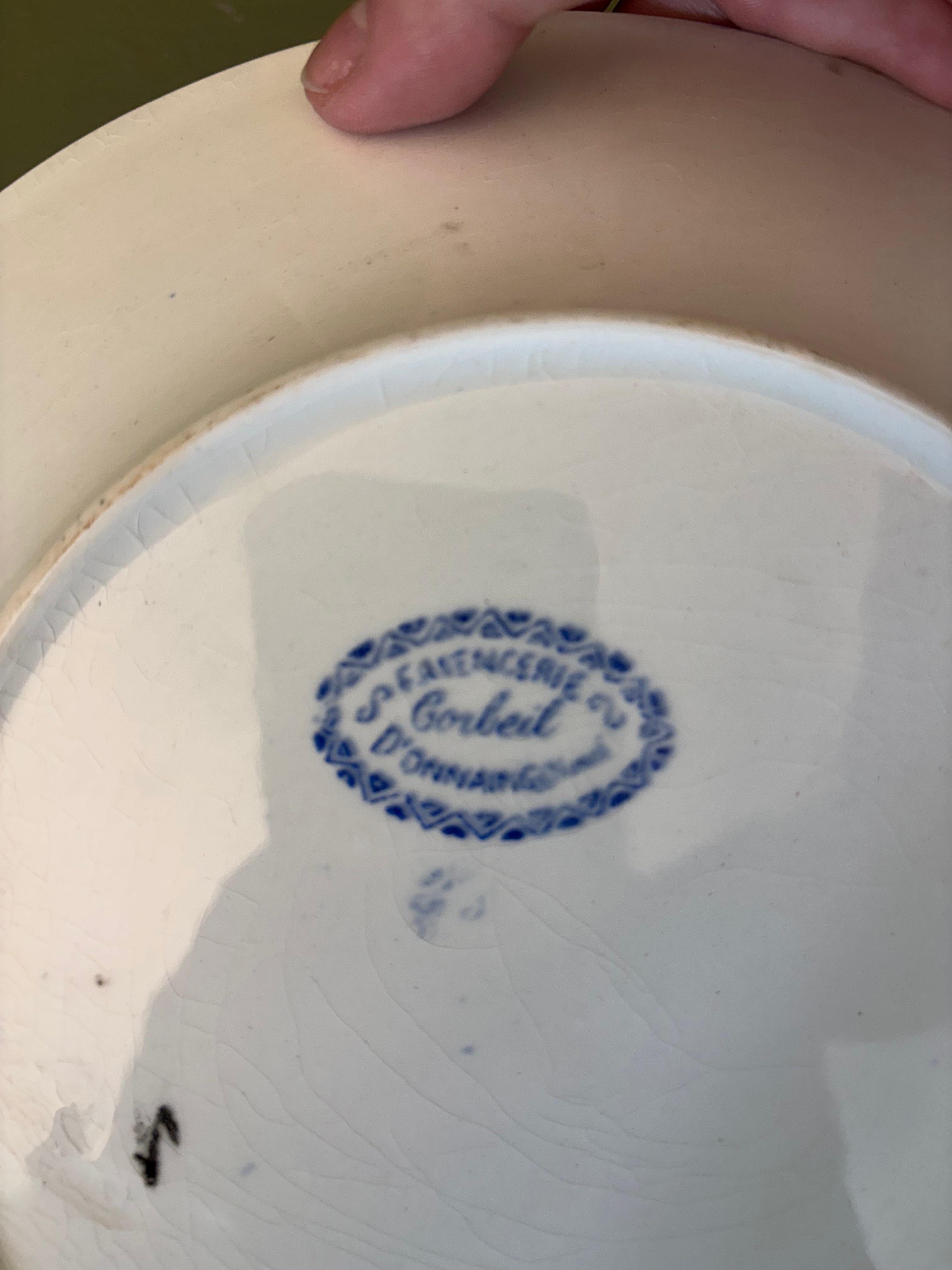 Franske tallerkener, 6 stk. Ø23,5cm.