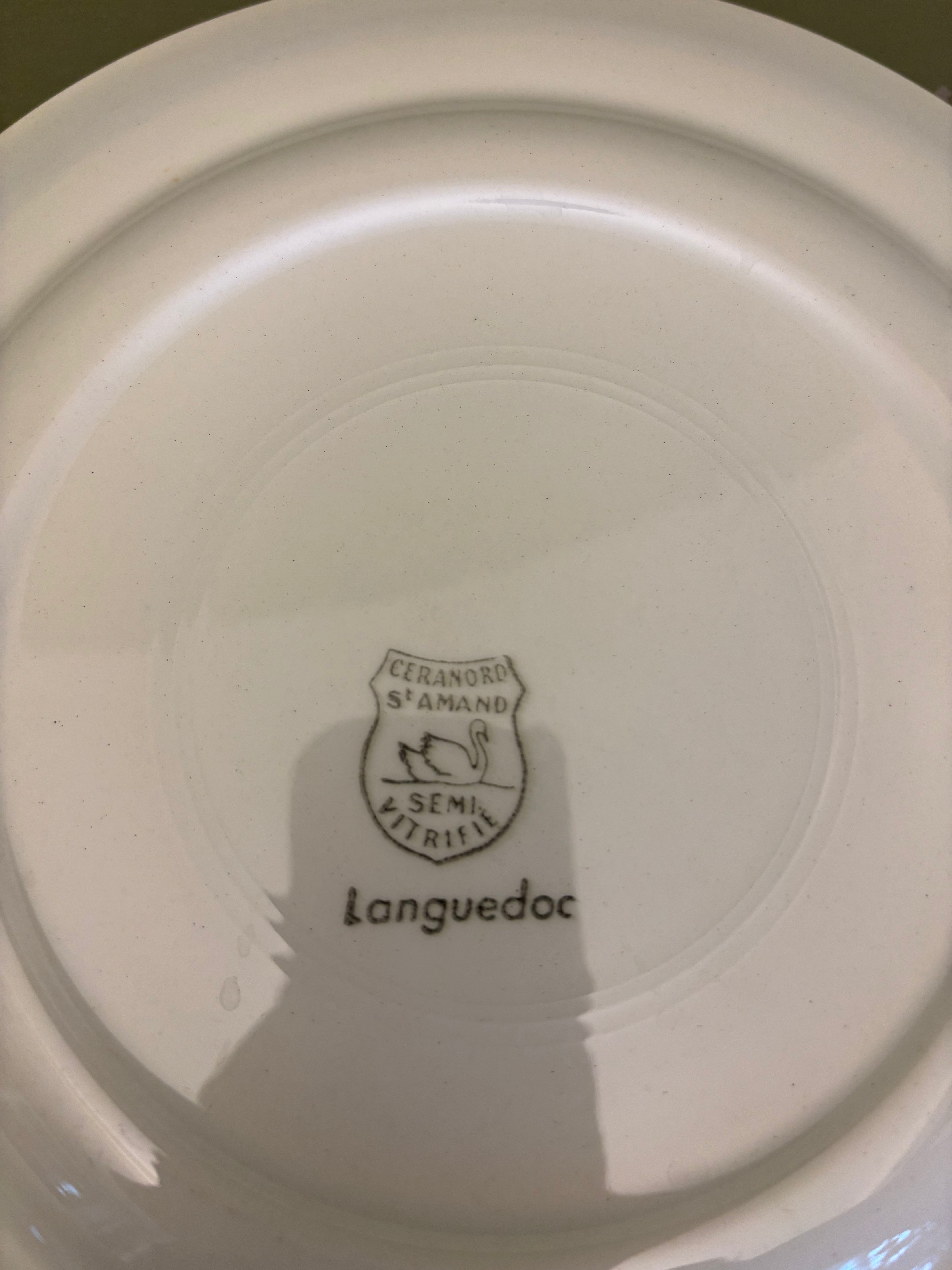 Franske tallerkener, 10 stk. Ø23 cm.