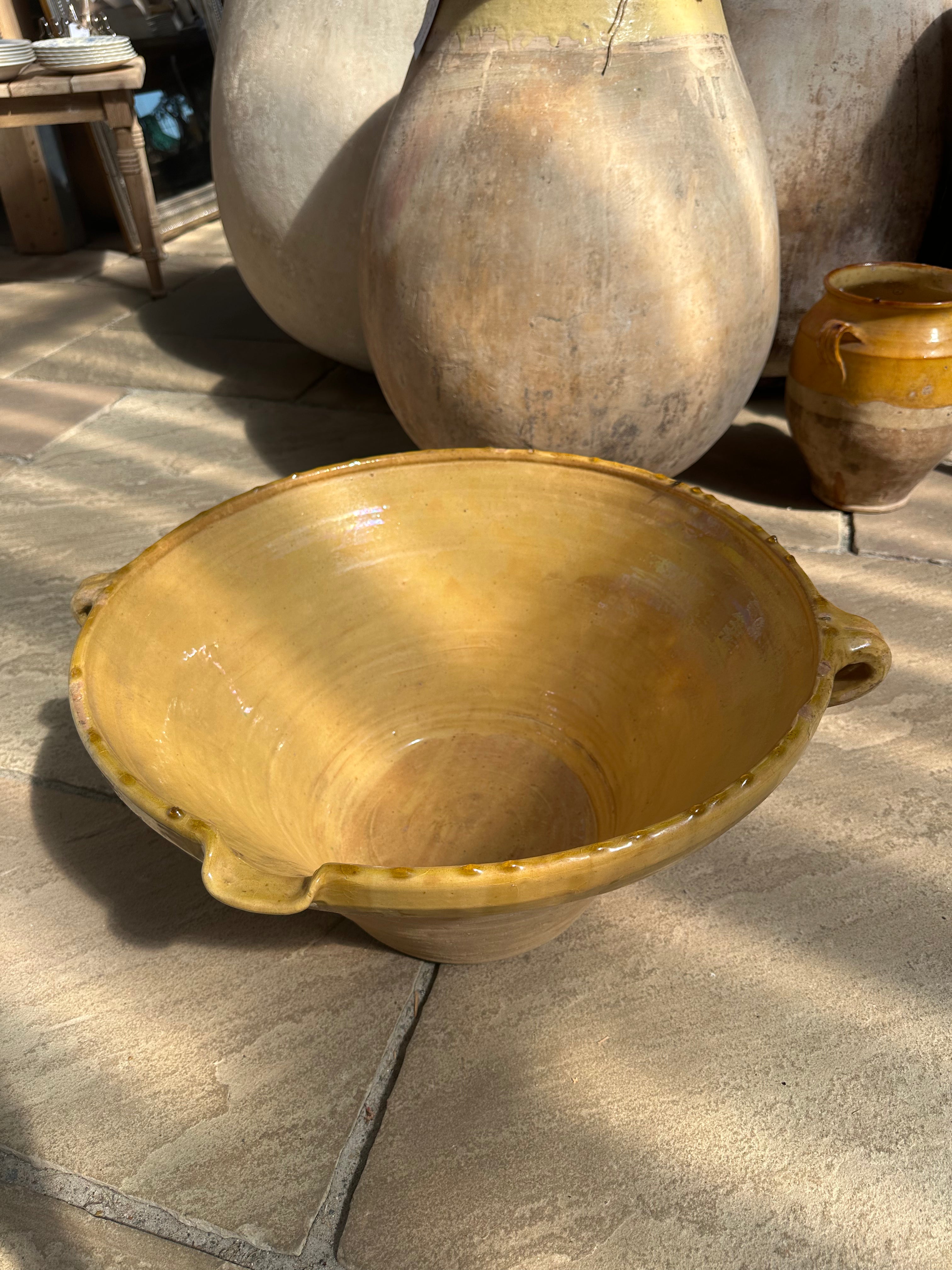 Gult fransk fad, Ø50 cm