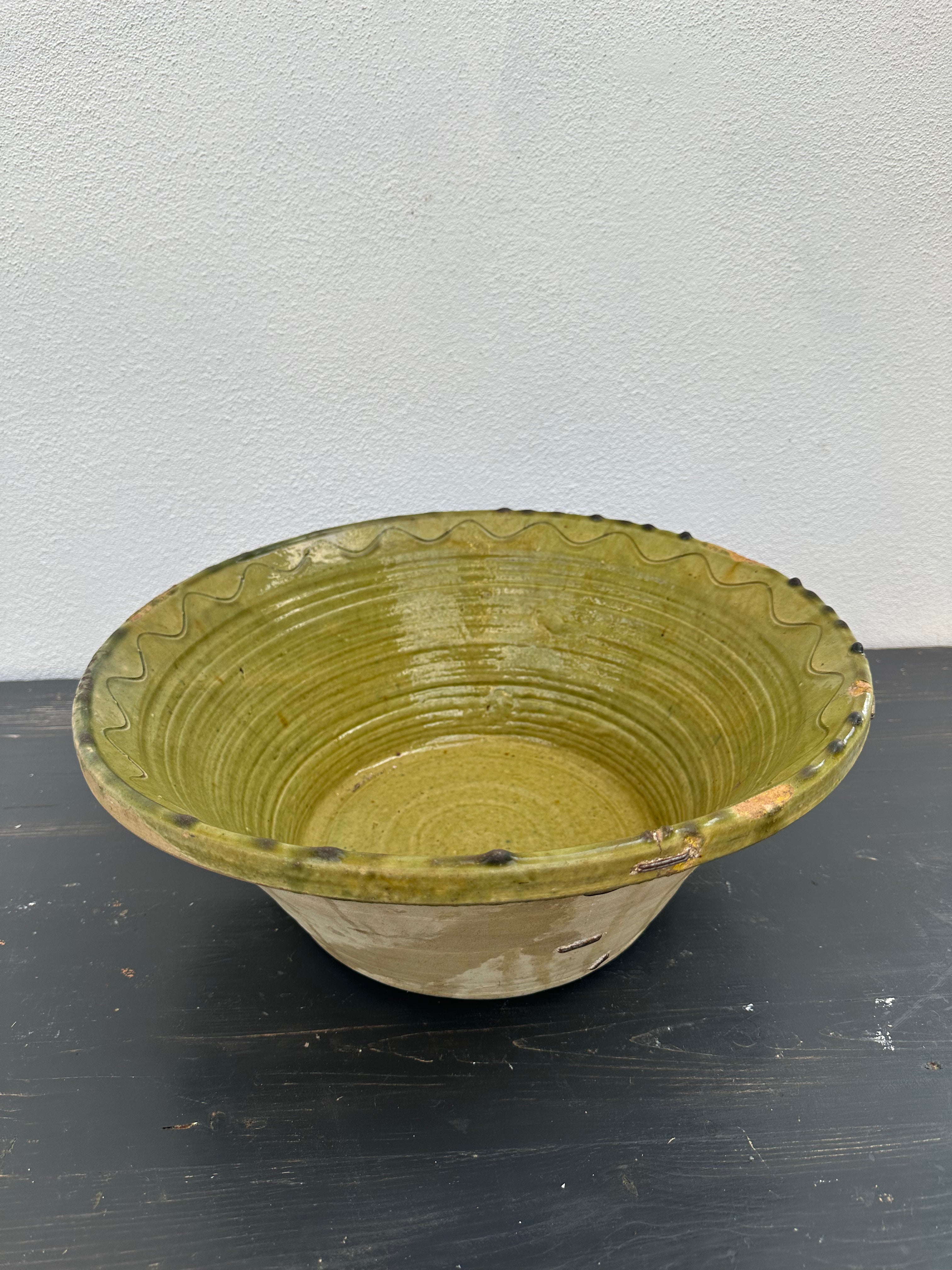 Grønn tallerken, Ø41 cm