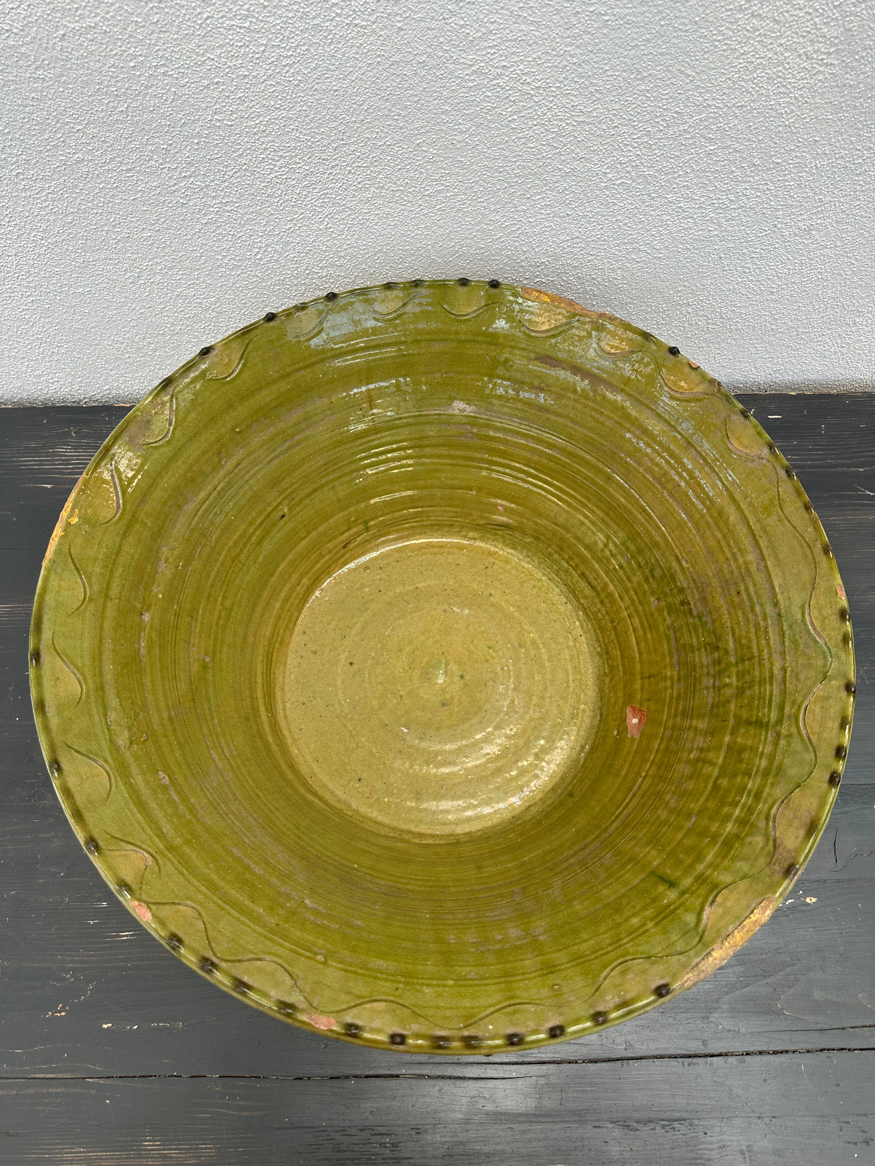 Grønt fad, Ø51 cm