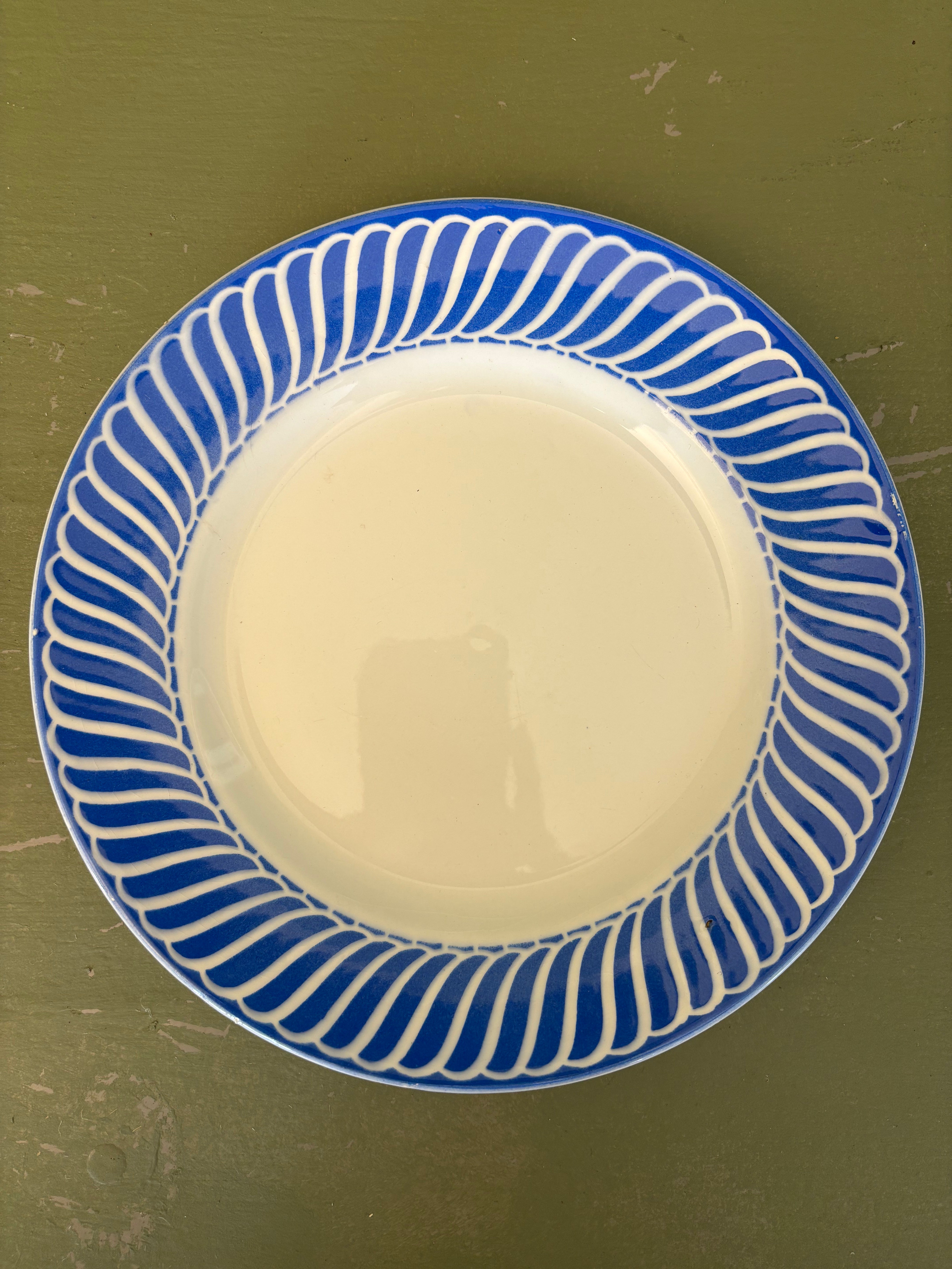 Franske tallerkener, 6 stk. Ø22,5 cm.