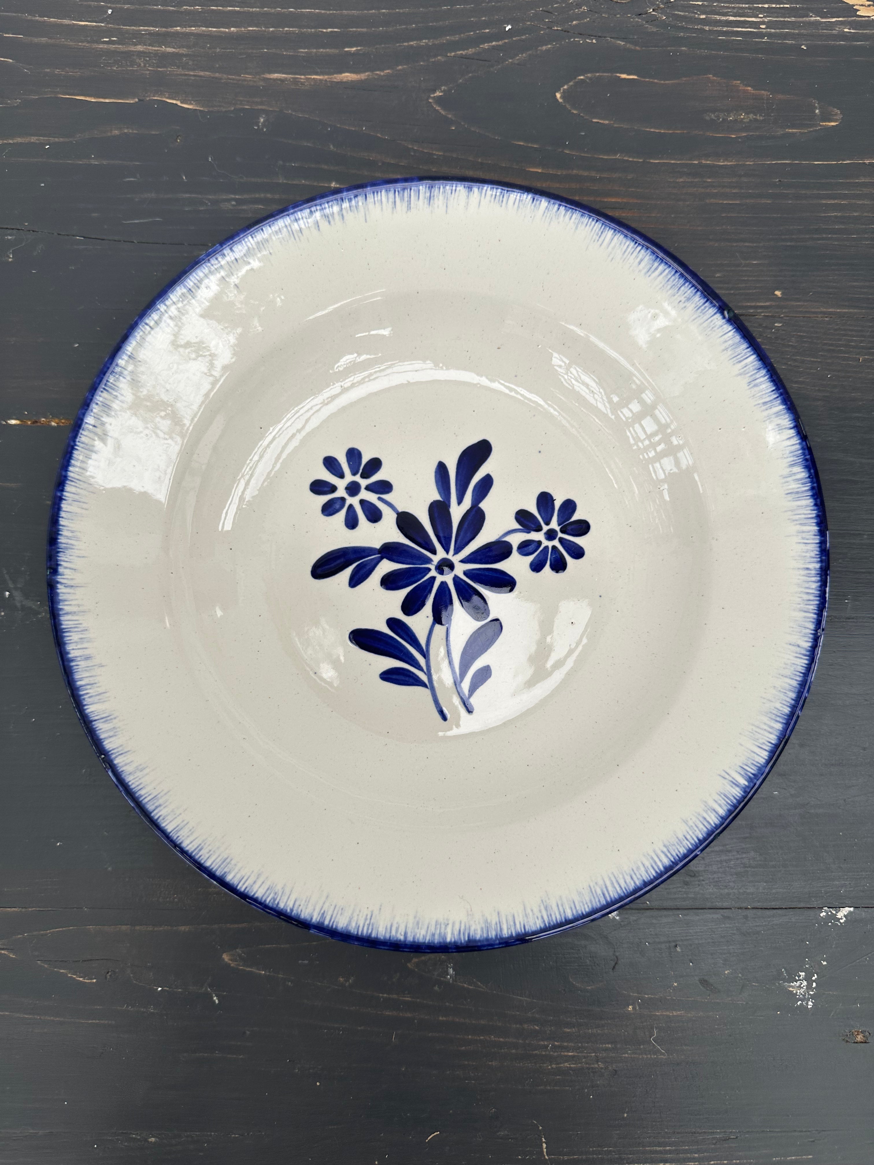 Dybe franske tallerkener, Ø22,5 cm - 6 stk