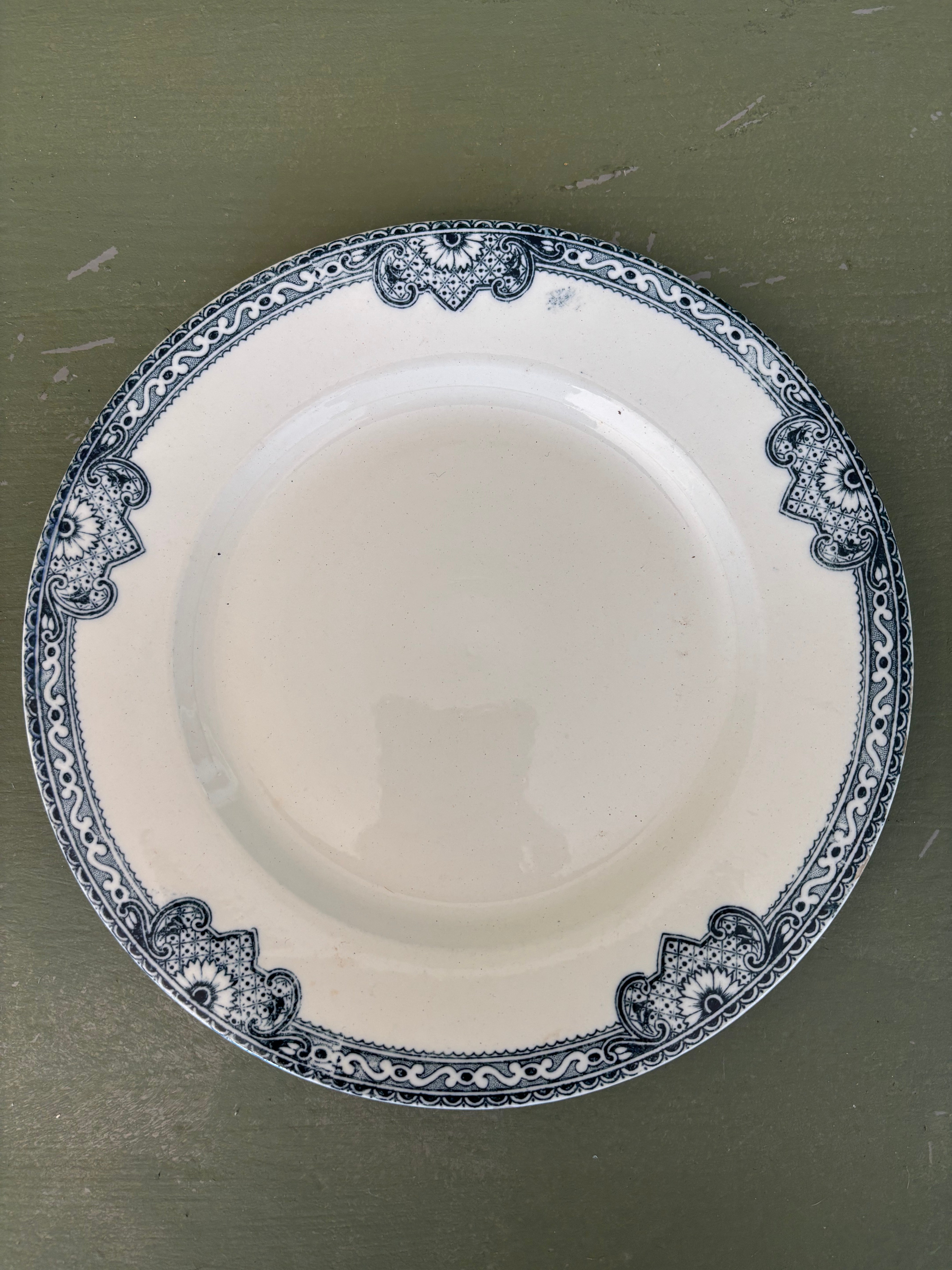 Franske tallerkener, 6 stk. Ø21 cm.