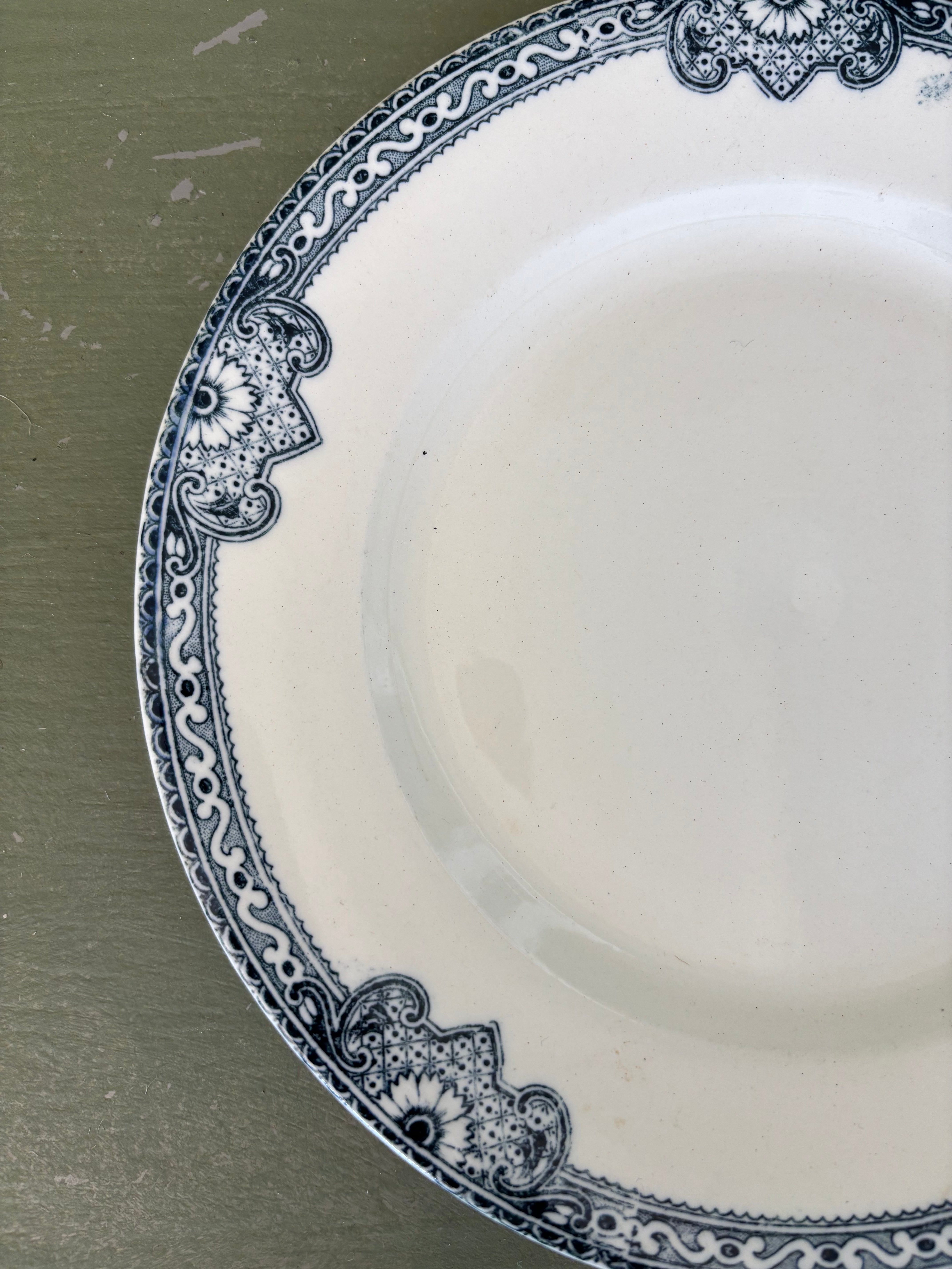 Franske tallerkener, 6 stk. Ø21 cm.