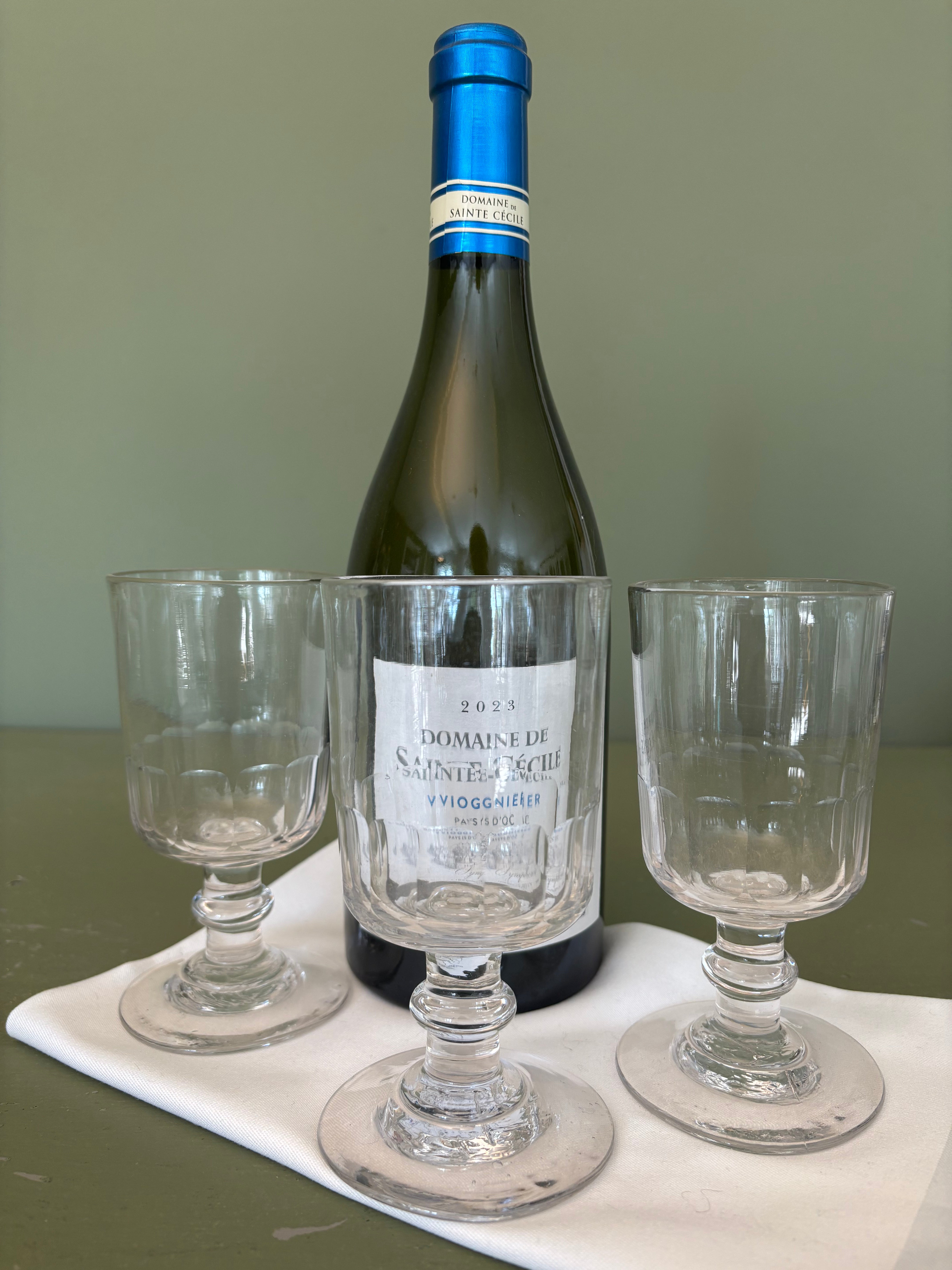 Fransk bistroglas, h14 cm.
