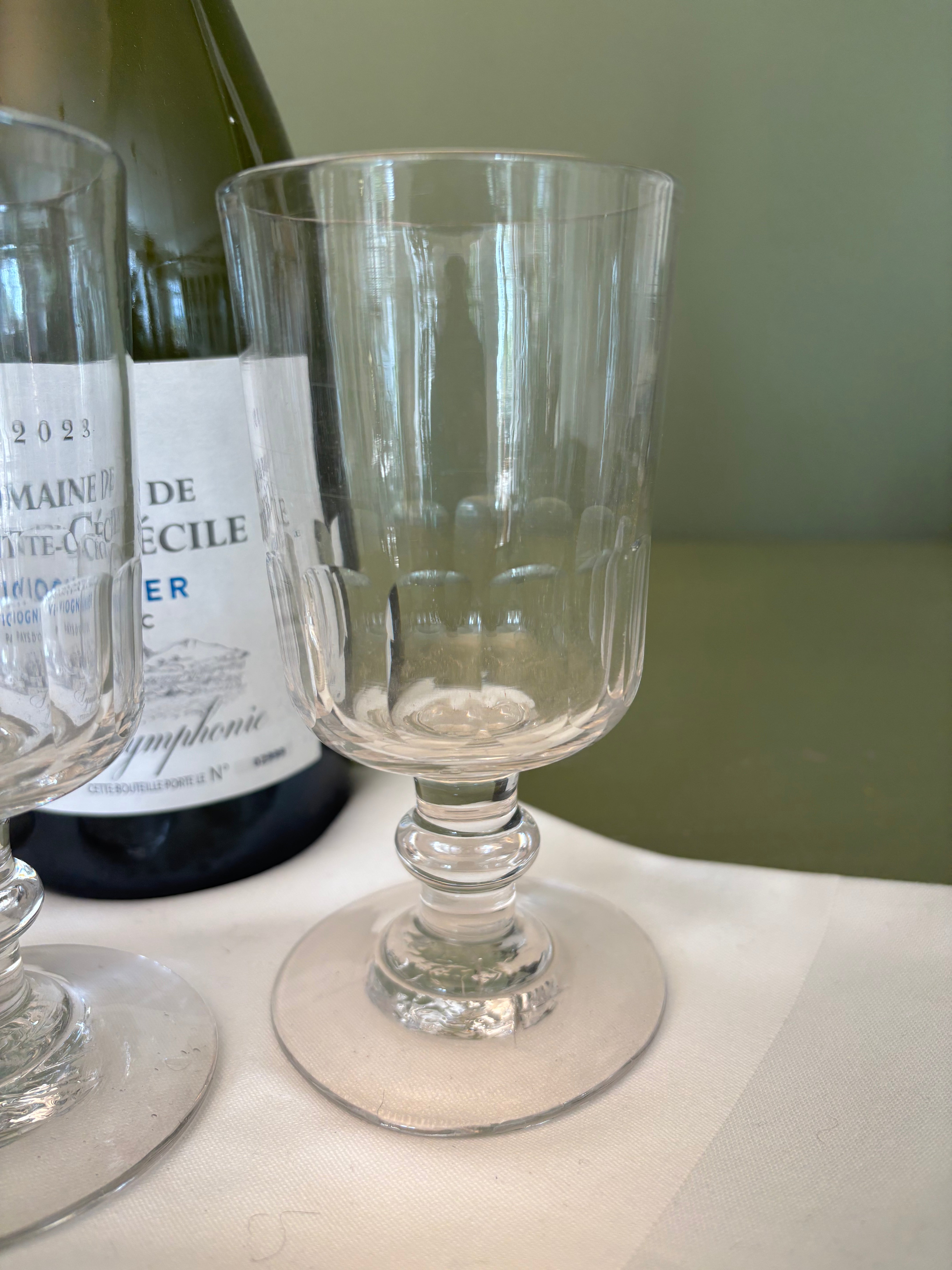 Fransk bistroglas, h14 cm.