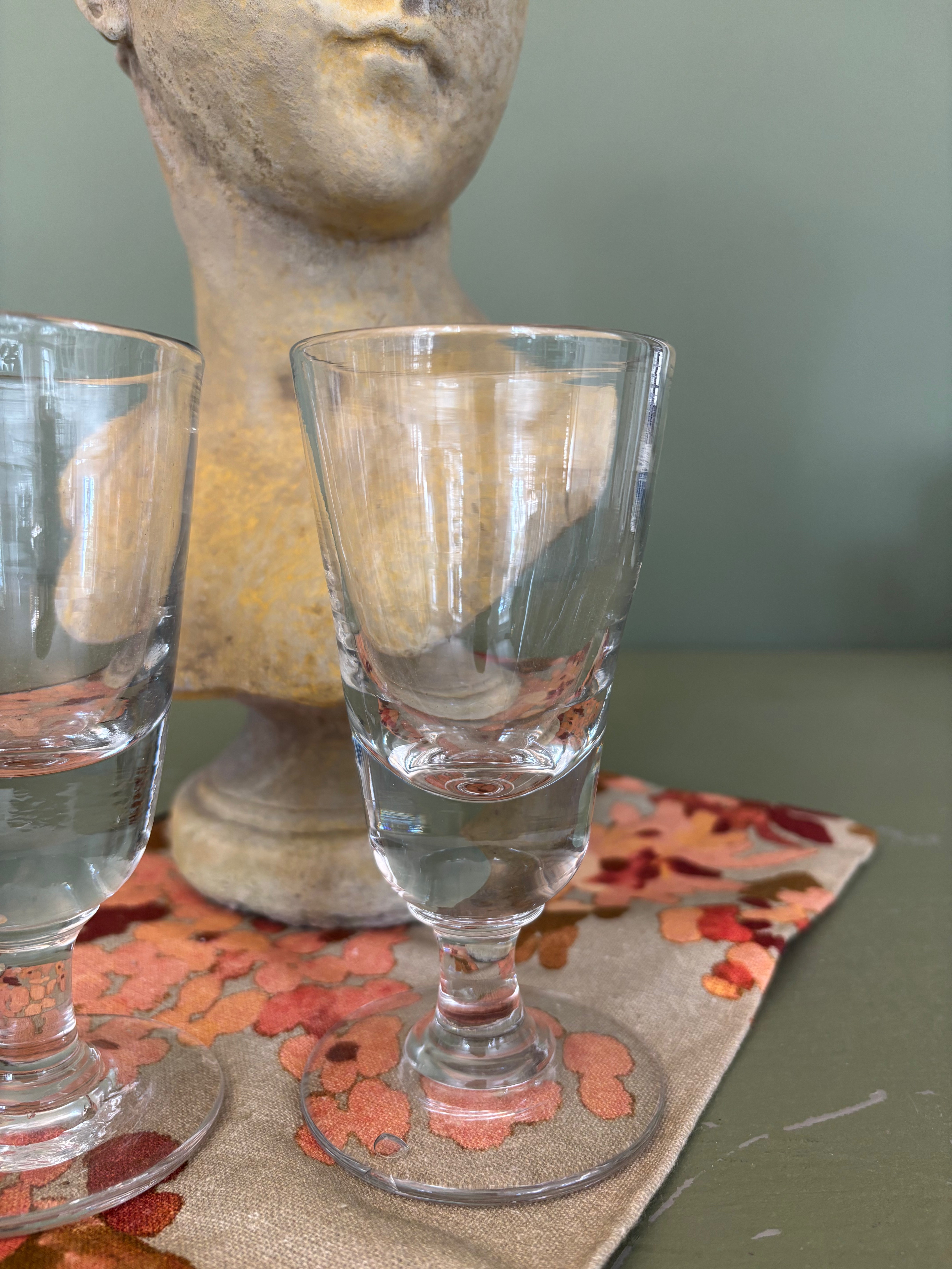Fransk bistroglas, h14,5 cm.