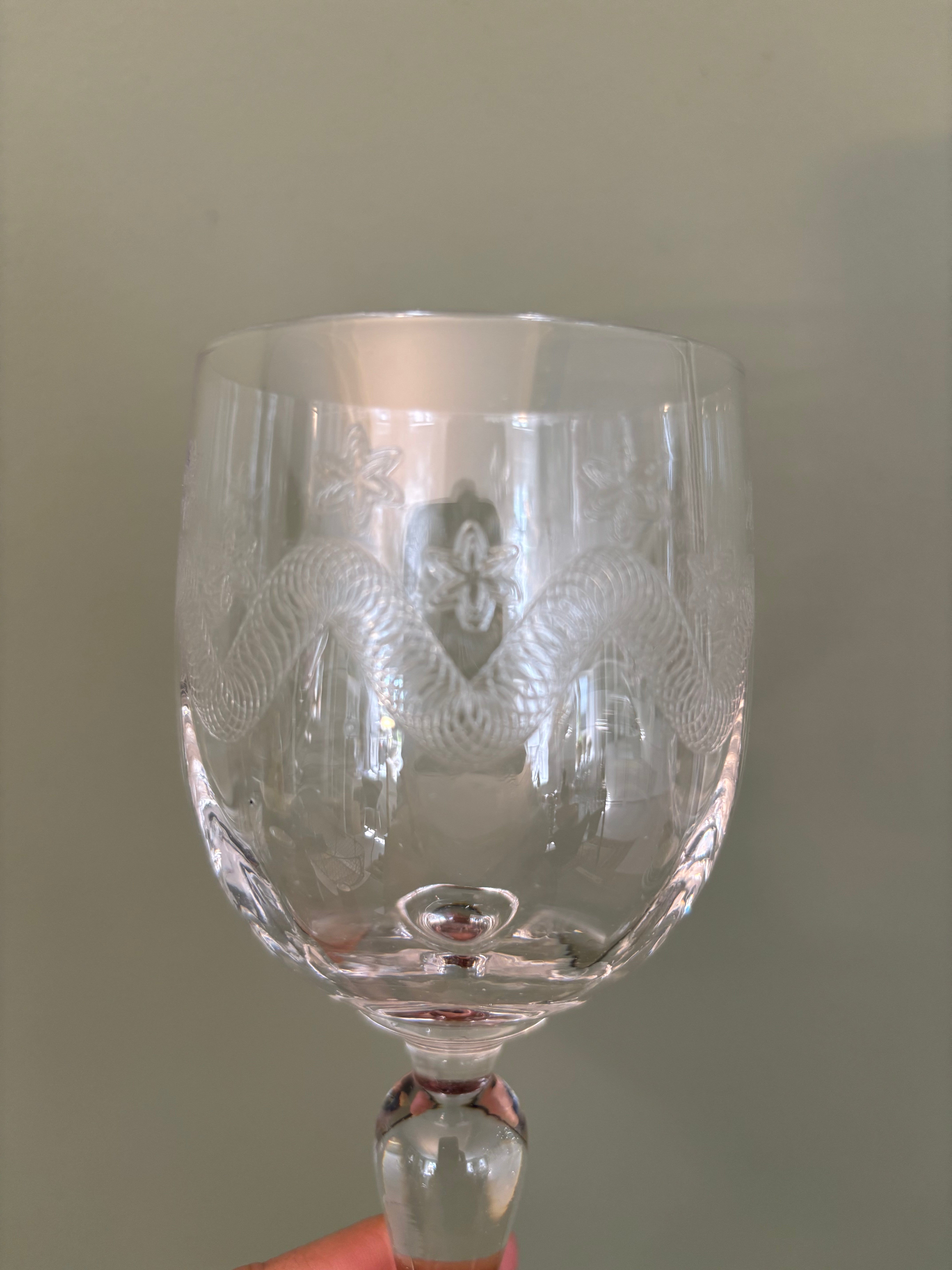 Franske vinglas, 9 stk. h16 cm.