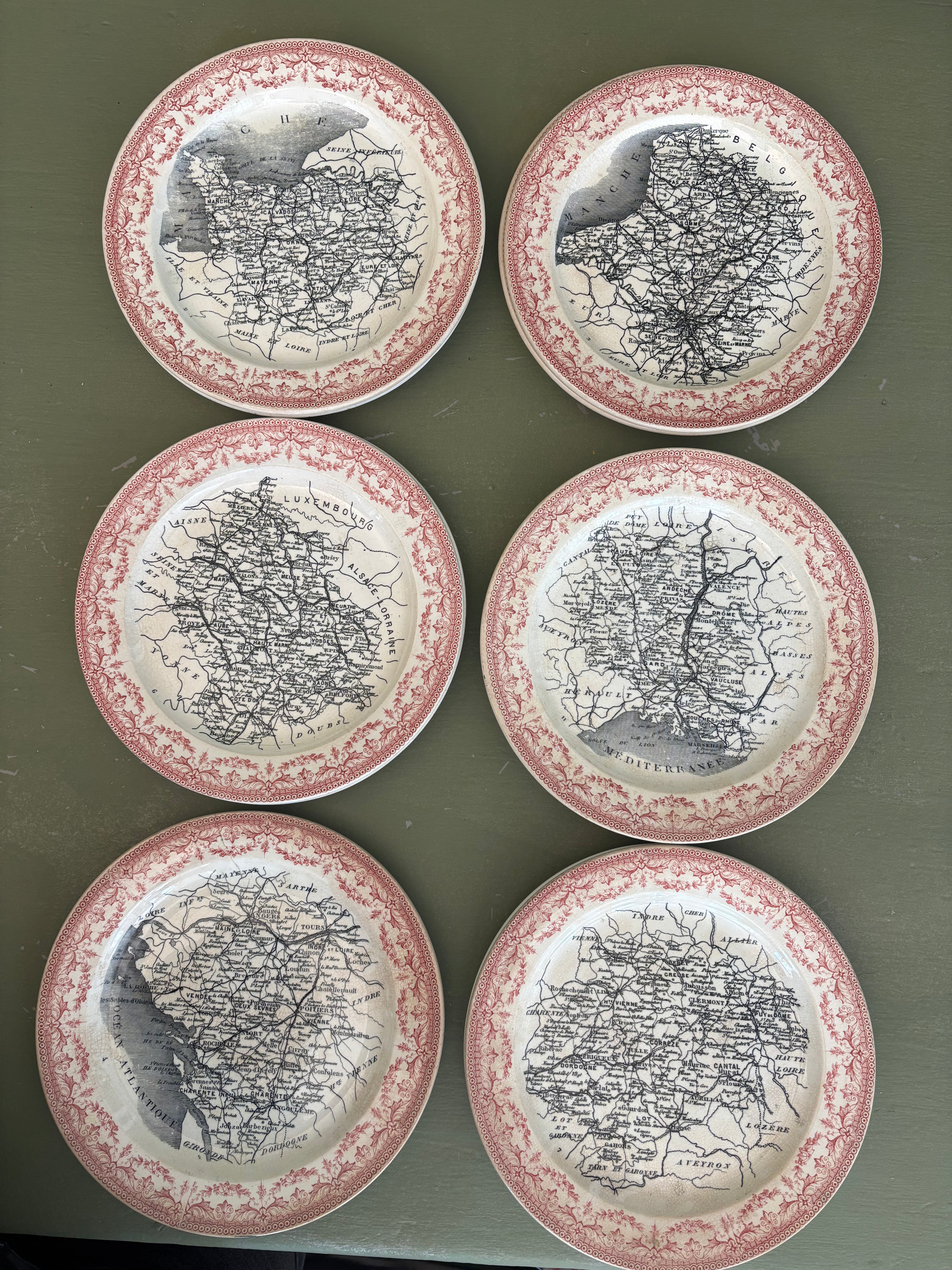 Franske tallerkener, Ø20 cm.