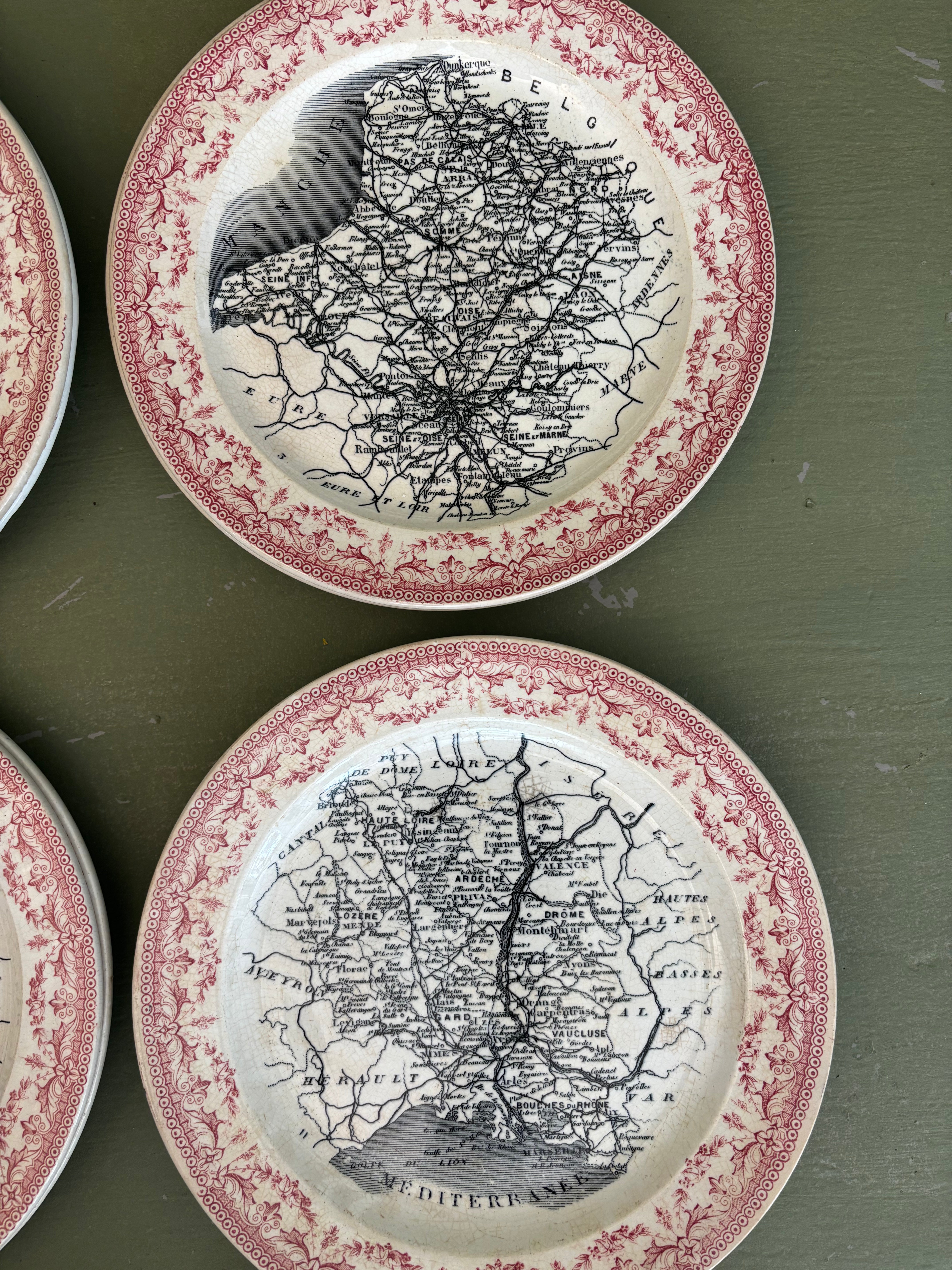 Franske tallerkener, Ø20 cm.