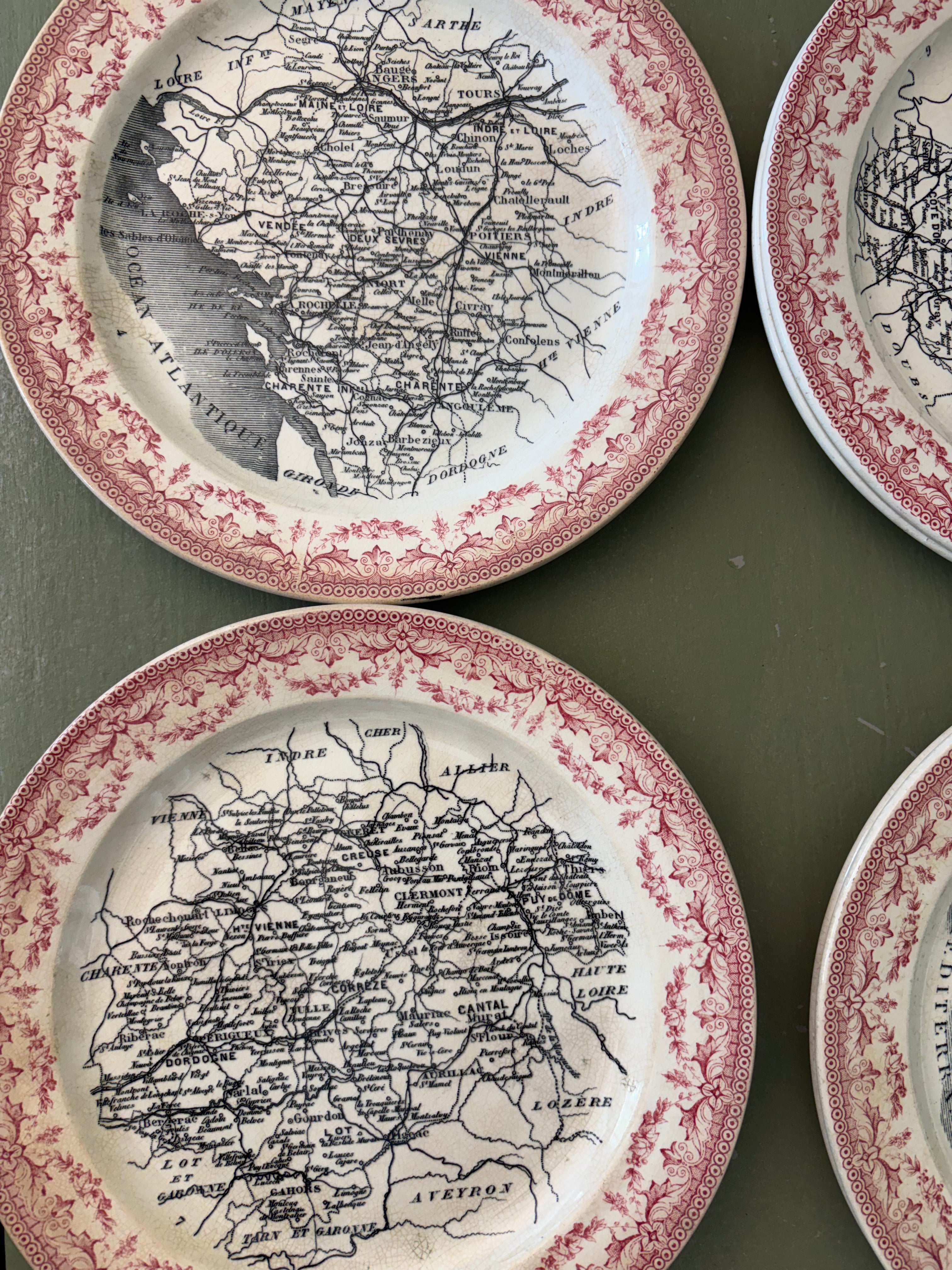 Franske tallerkener, Ø20 cm.