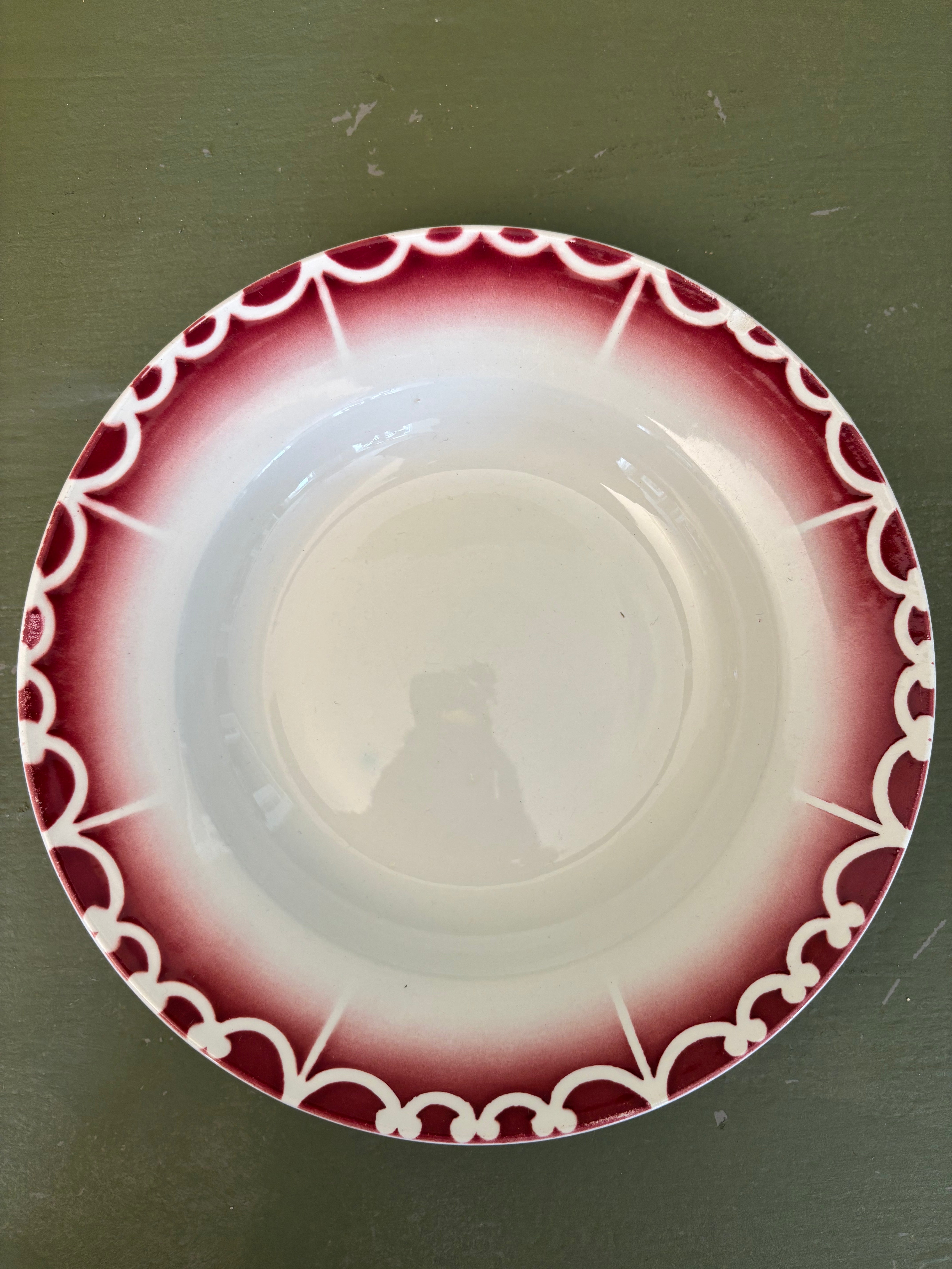 Franske dybe tallerkener, 6 stk. Ø23,5 cm.