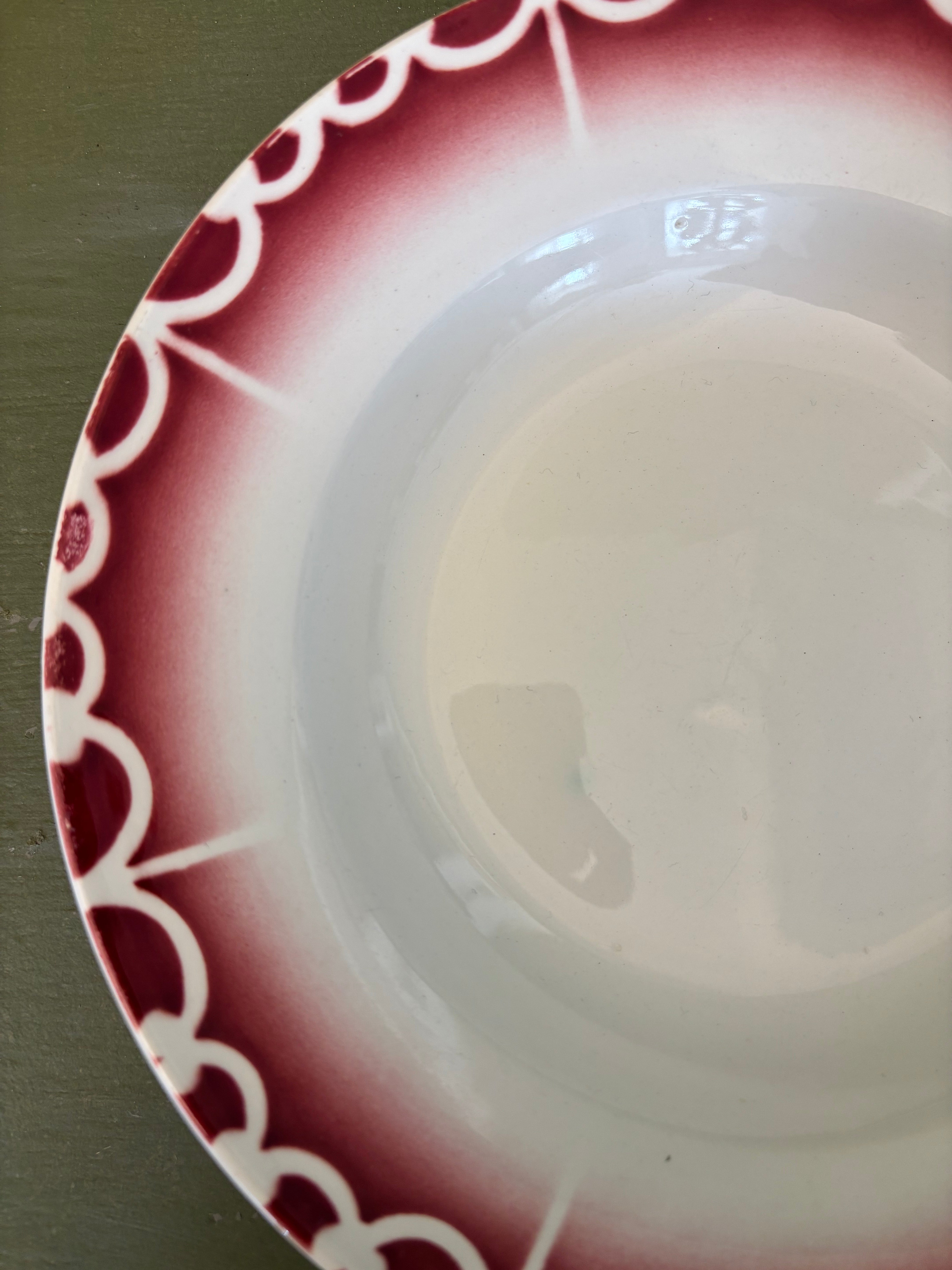 Franske dybe tallerkener, 6 stk. Ø23,5 cm.