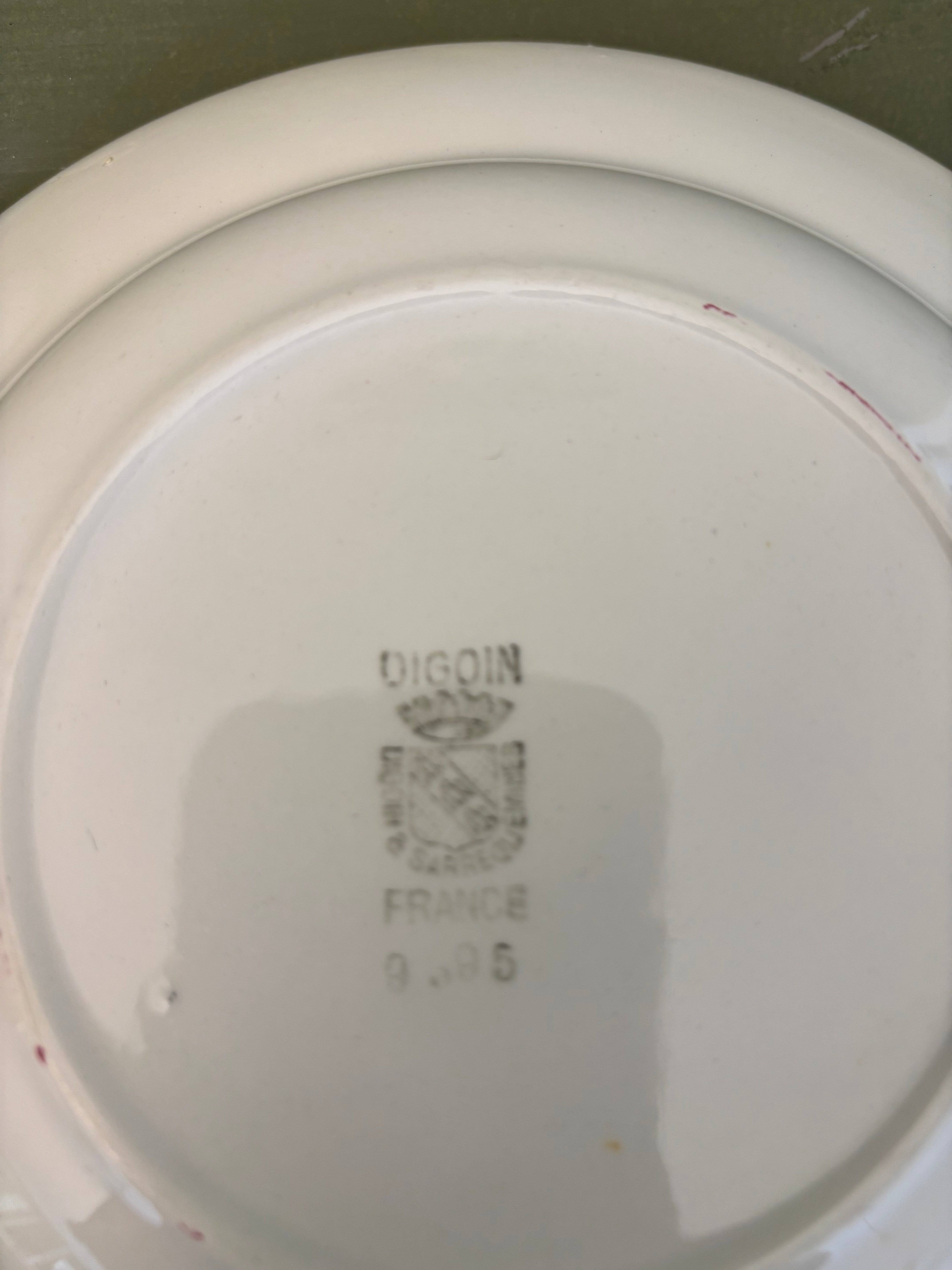 Franske dybe tallerkener, 6 stk. Ø23,5 cm.