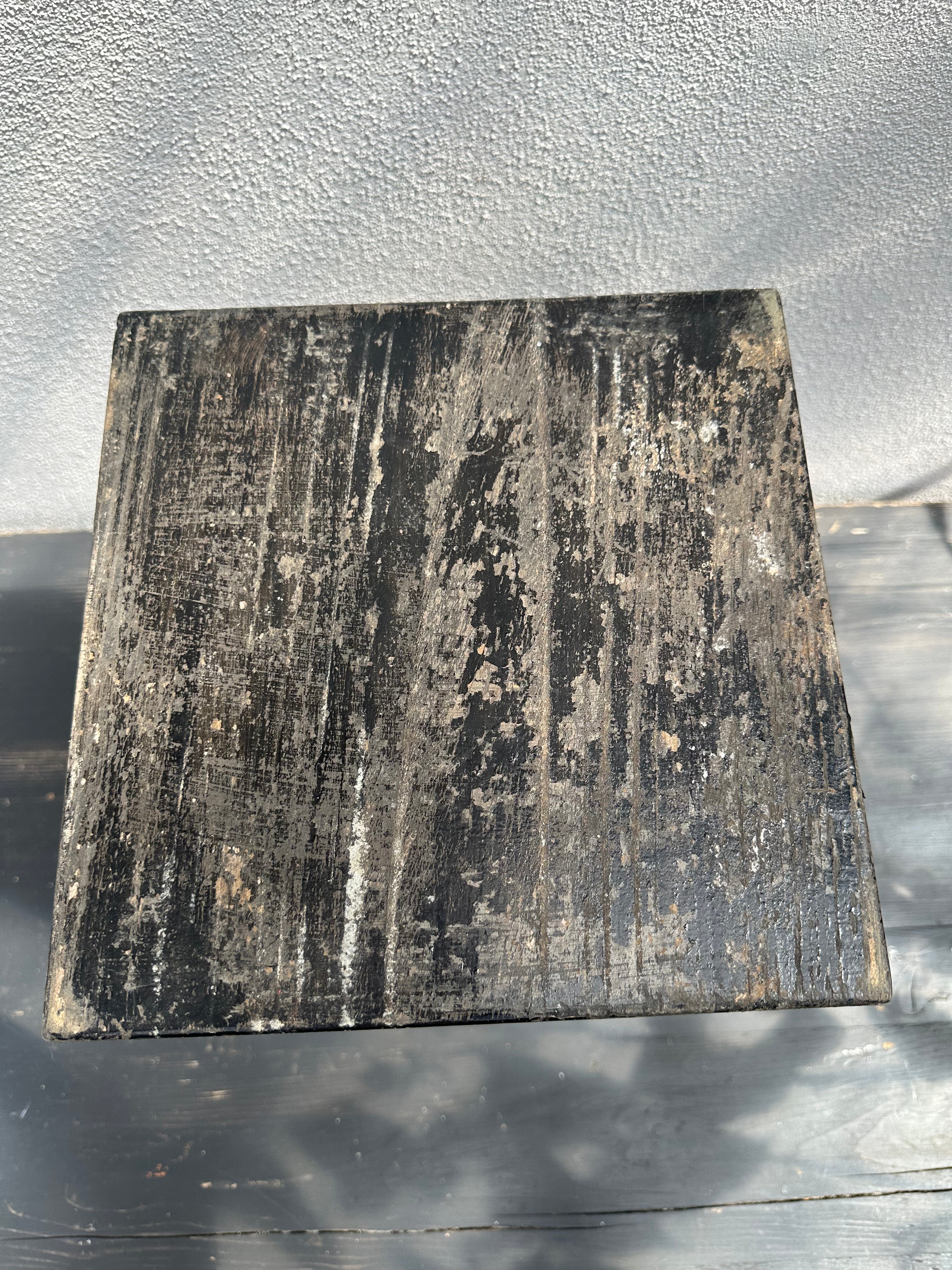 Sort skammel, 46 cm
