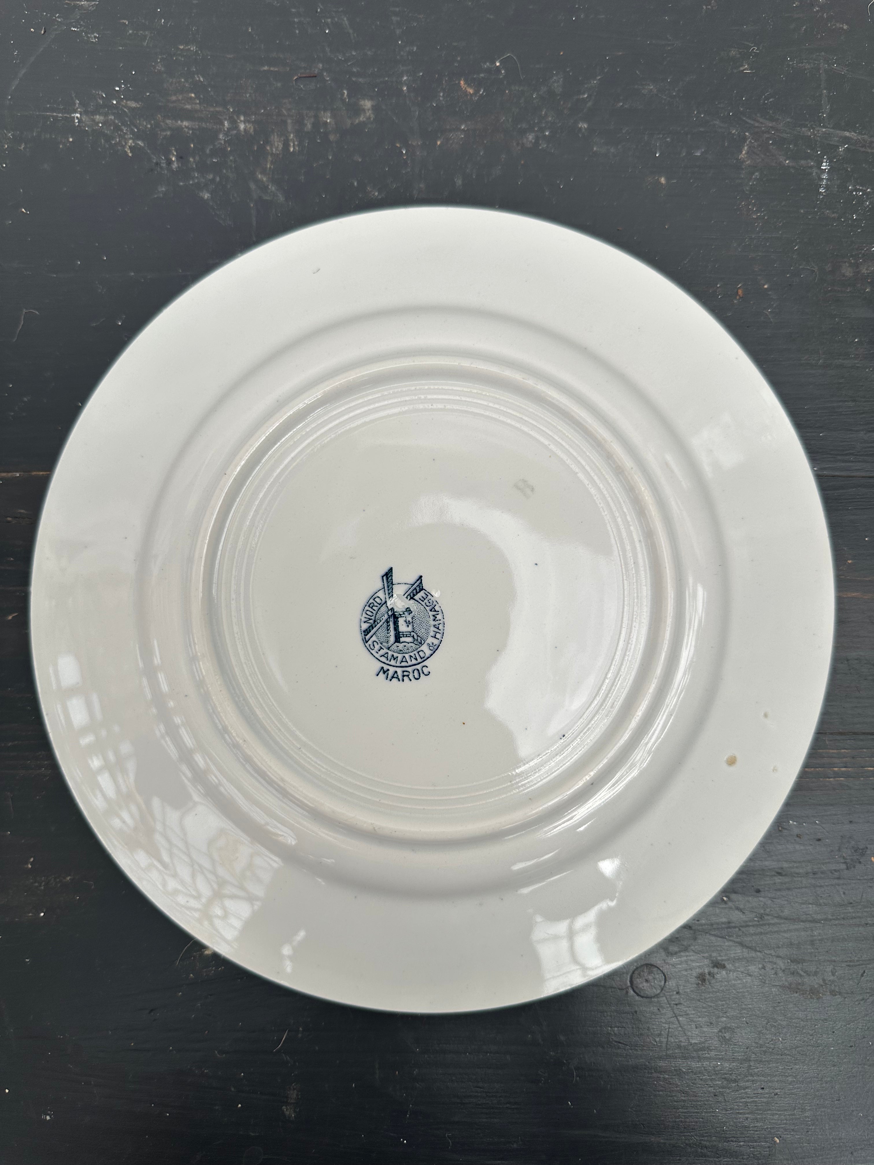 Franske tallerkener, Ø21,5 cm - 6 stk