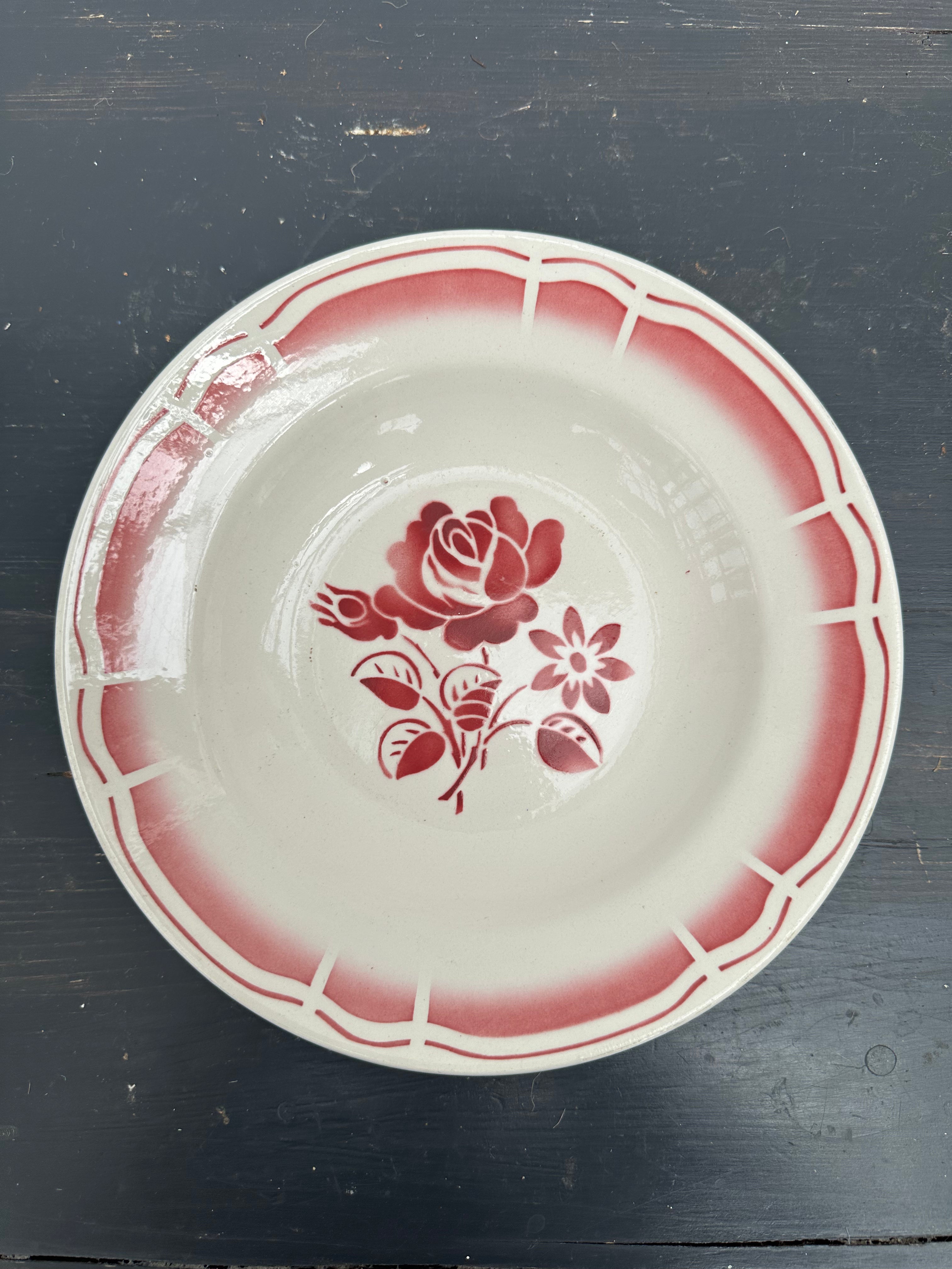 Dybe franske tallerkner, Ø22,5 cm - 6 stk