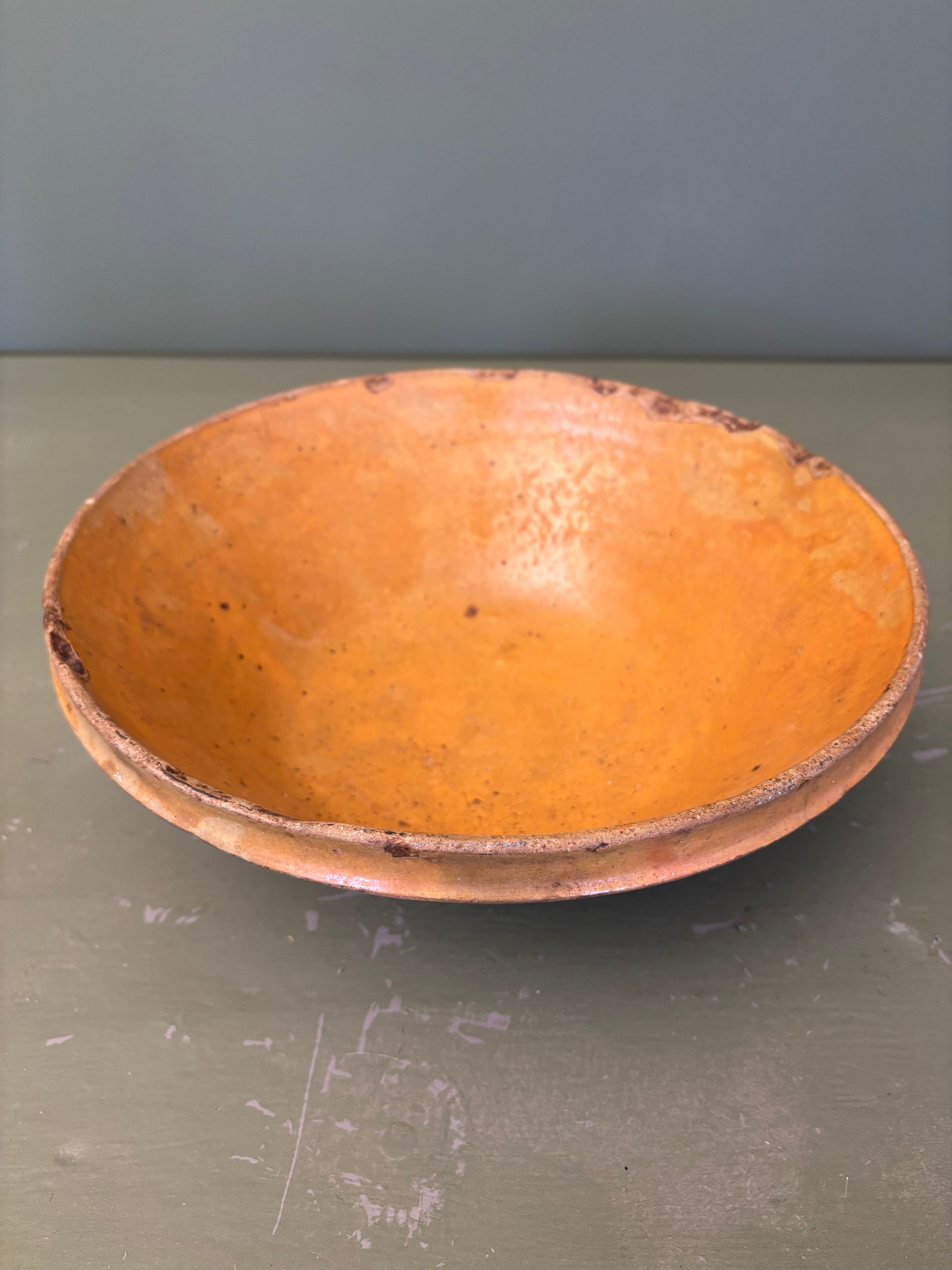 Gult fad, Ø29 cm.