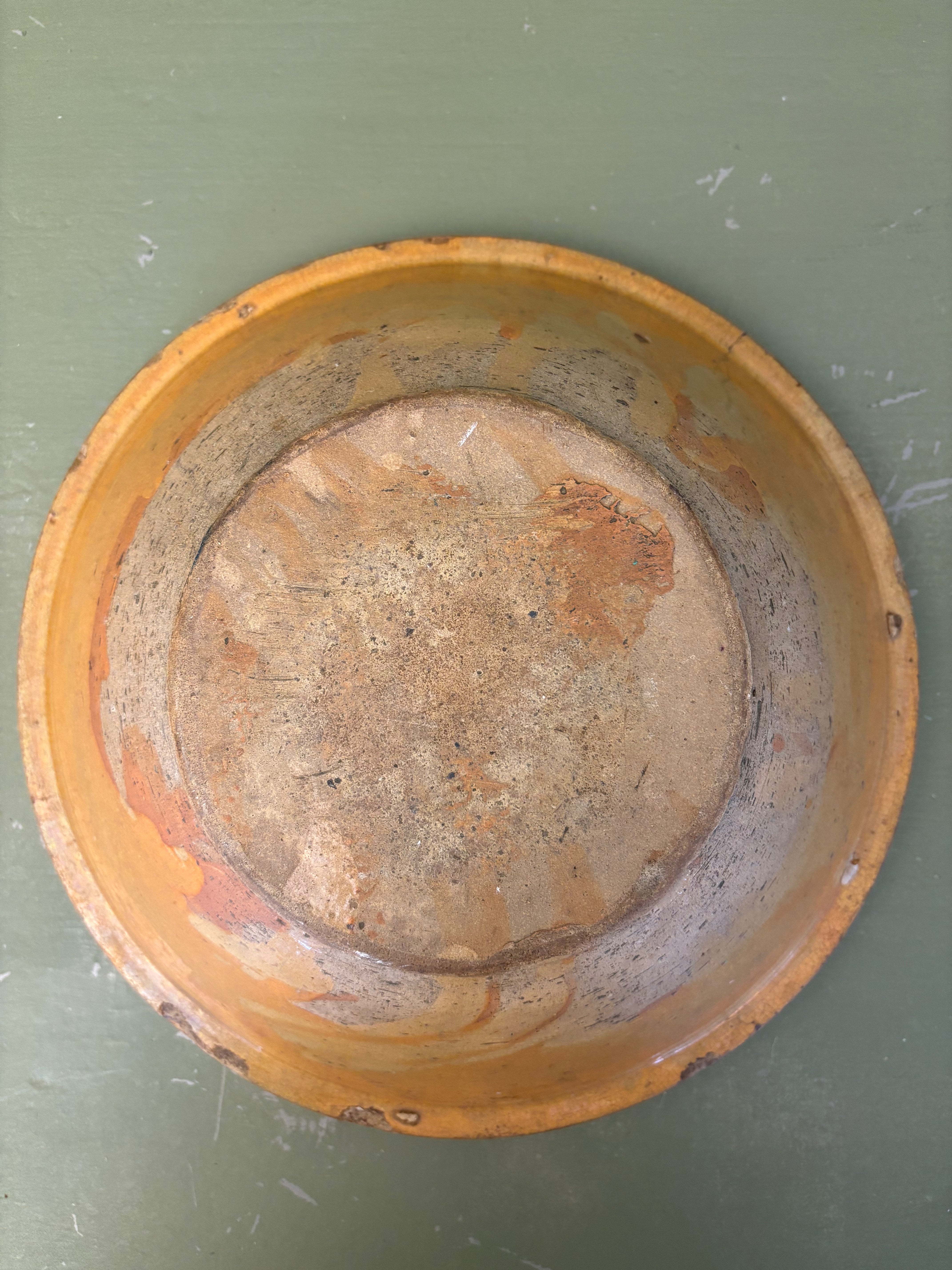Gult fad, Ø29 cm.