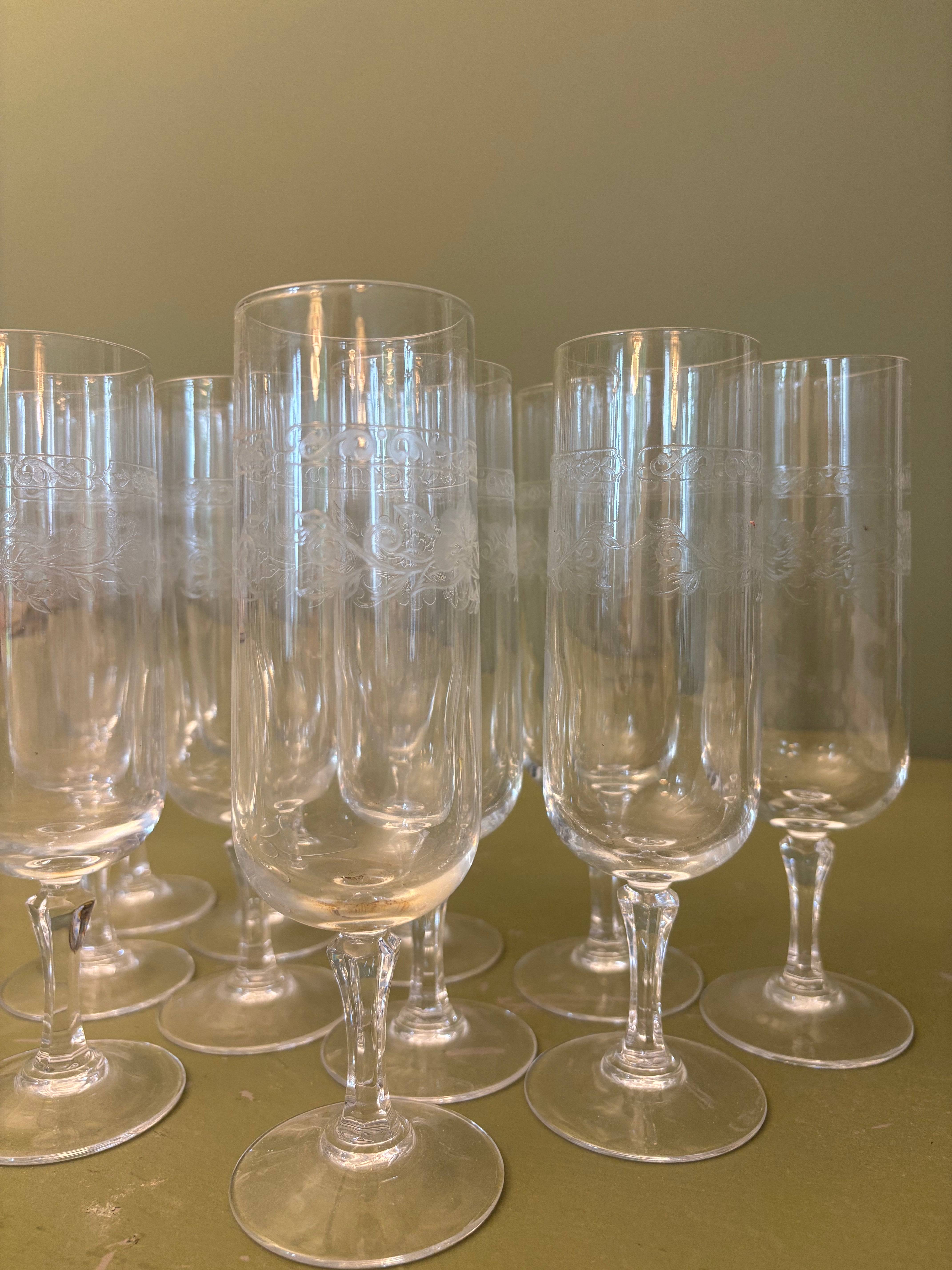 Champagnefløjter, 11 stk.