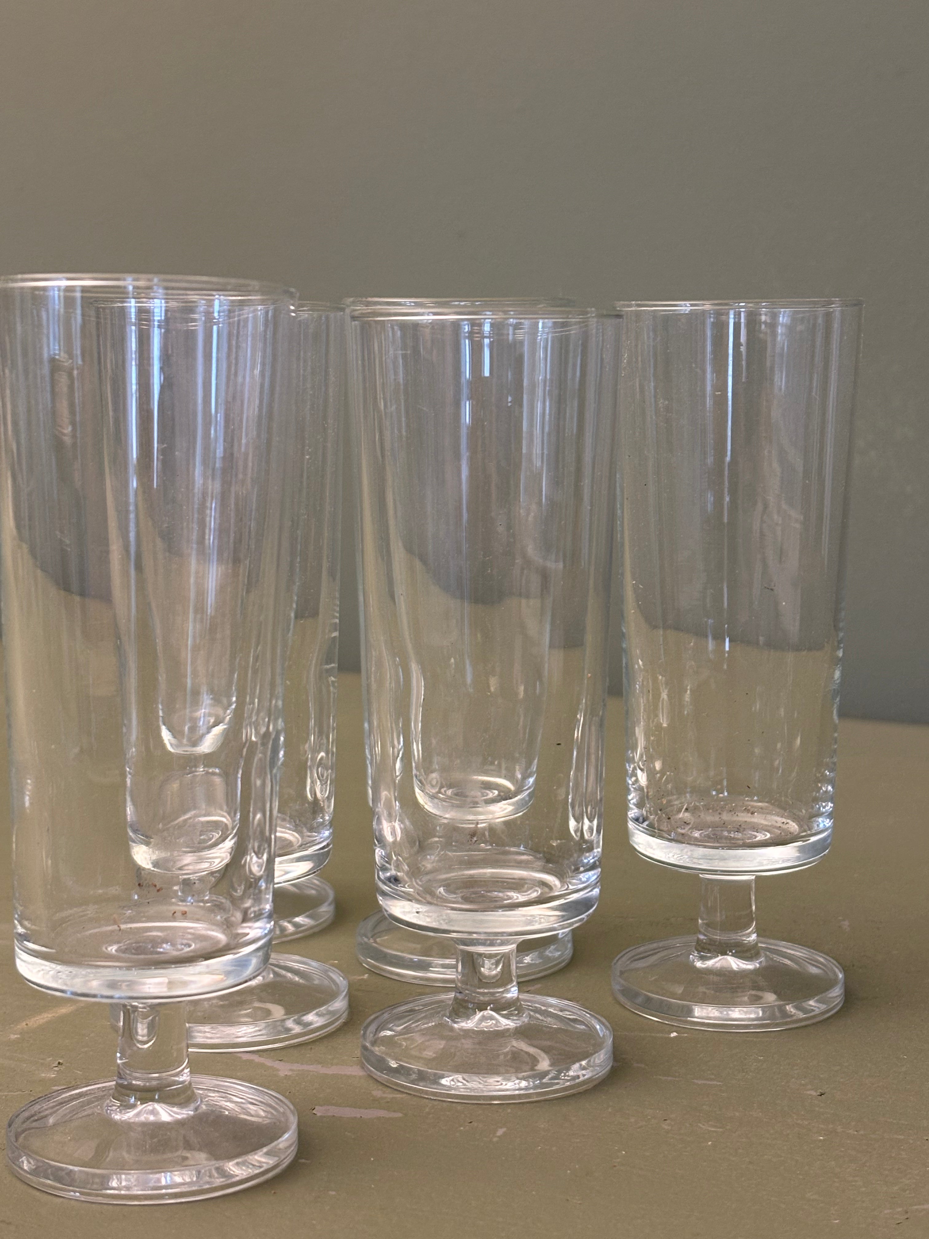 Champagnefløjter, 6 stk. h13,5 cm.