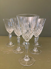 Franske vinglas, 5 stk. h.19 cm.