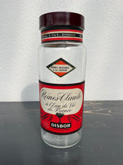 Fransk glas m. etiket