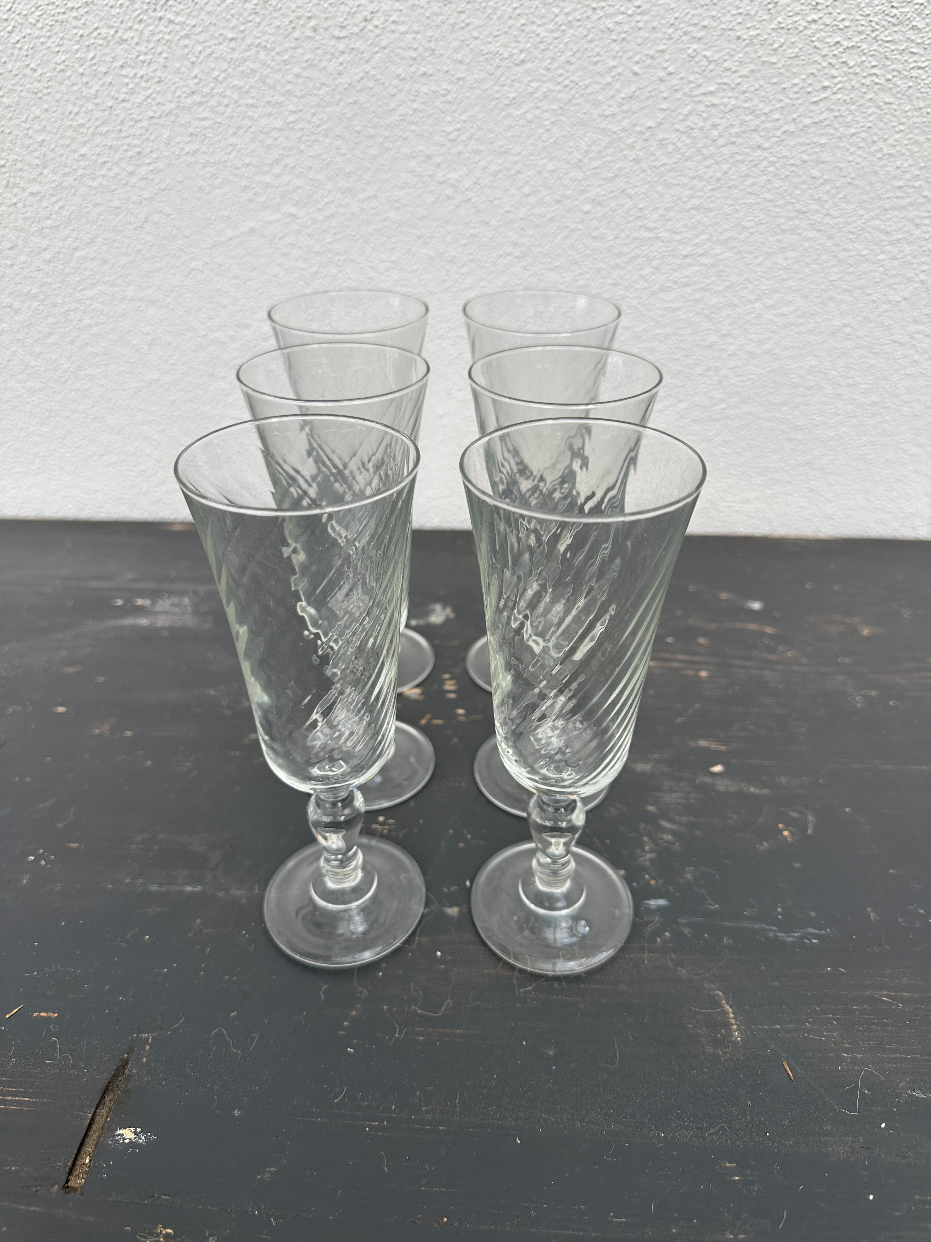 Champagnefløjter - 6 stk