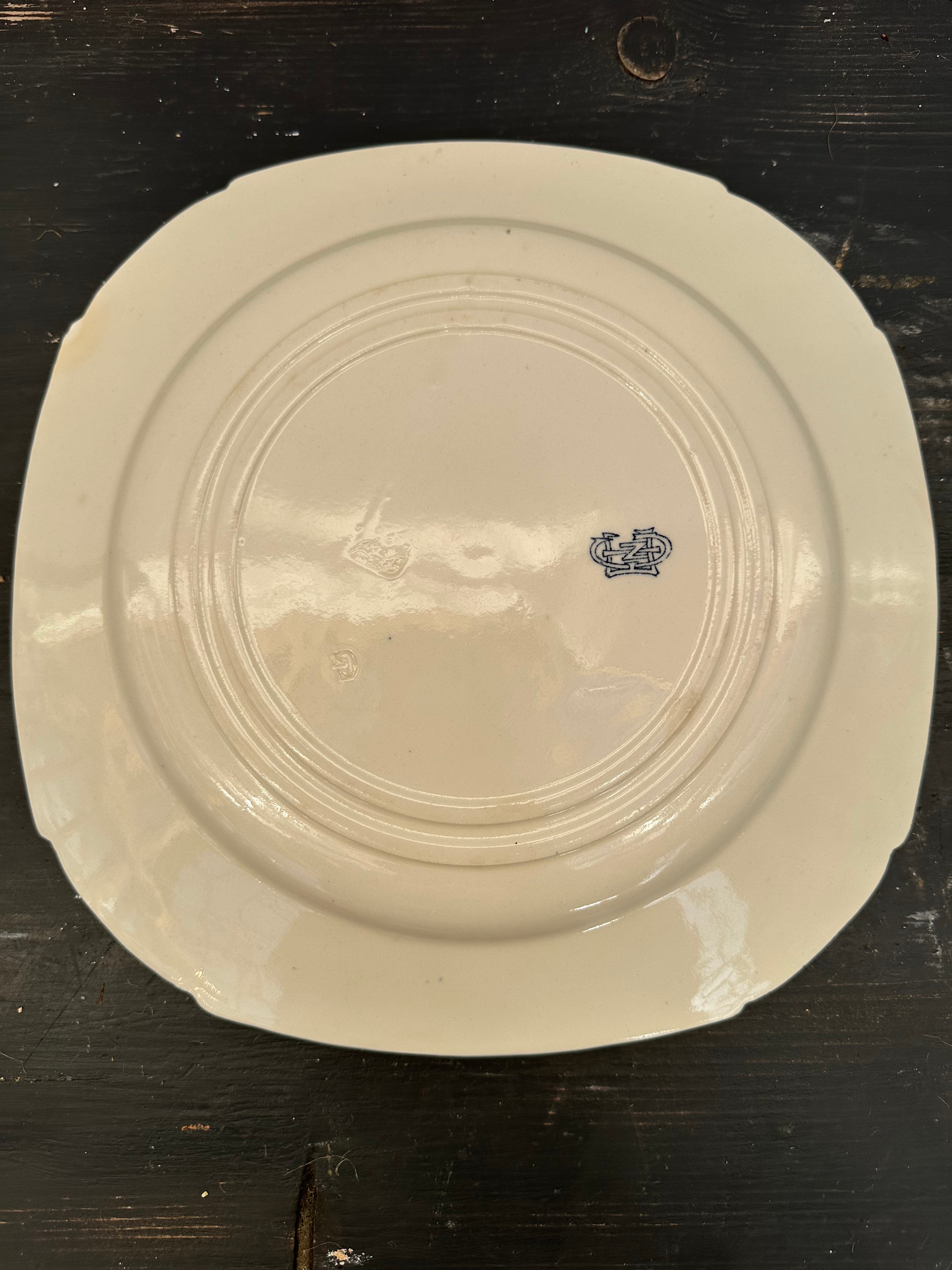 Franske tallerkener, Ø25 cm - 6 stk.