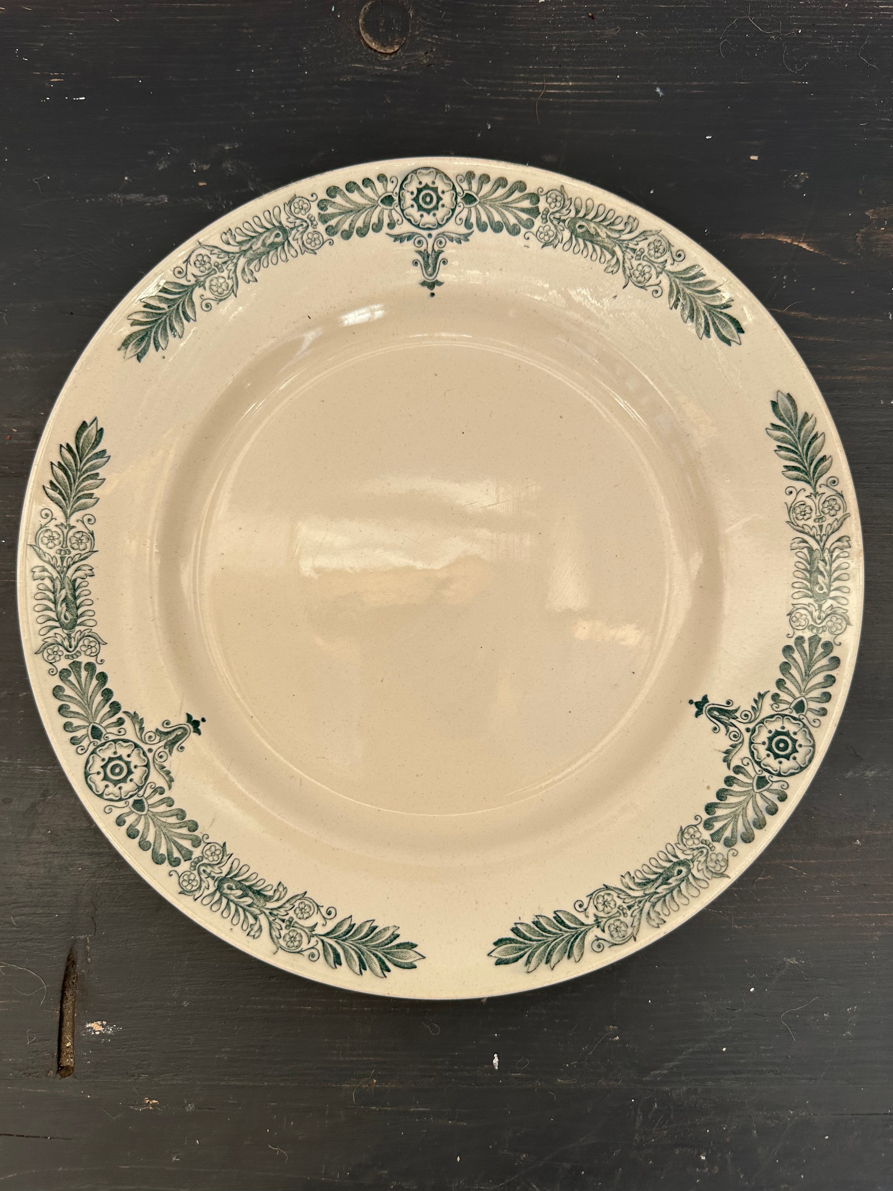 Franske tallerkener, Ø25 cm - 6 stk.