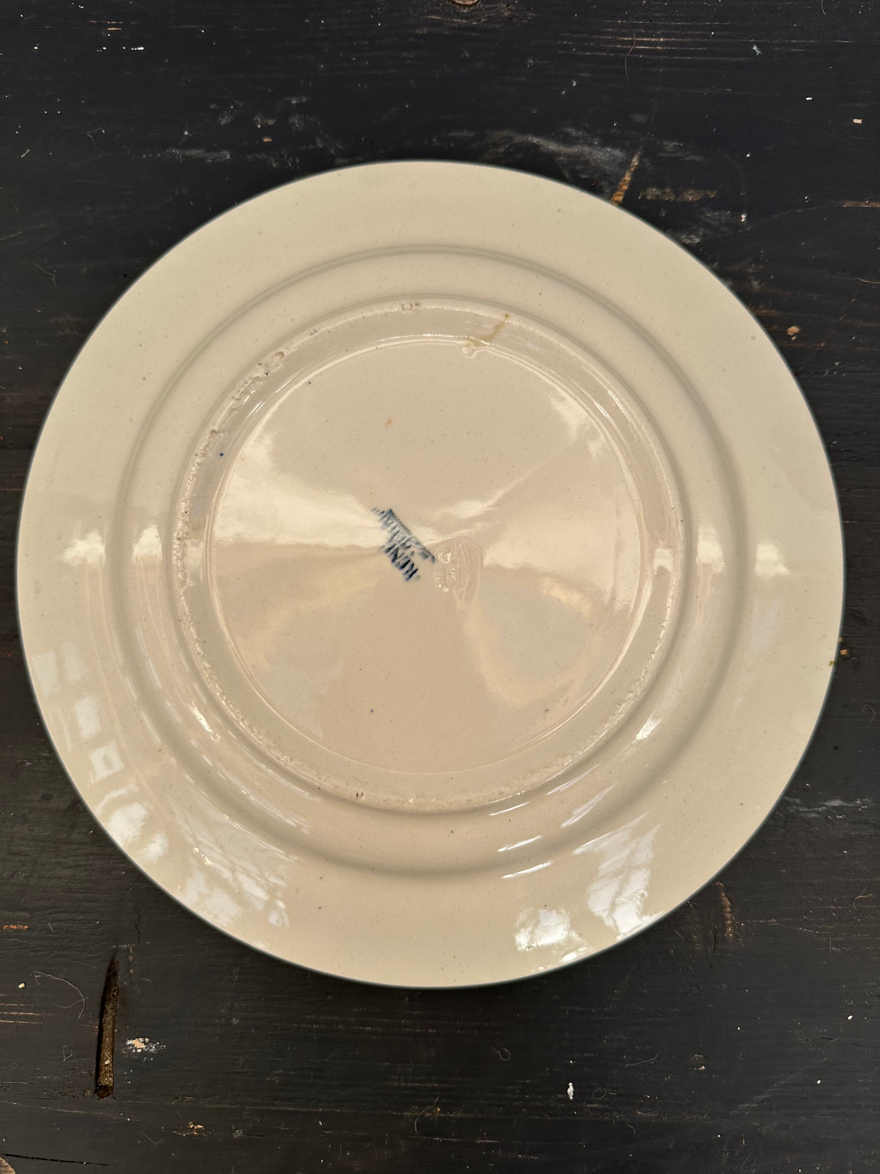 Franske tallerkener, Ø25 cm - 6 stk.