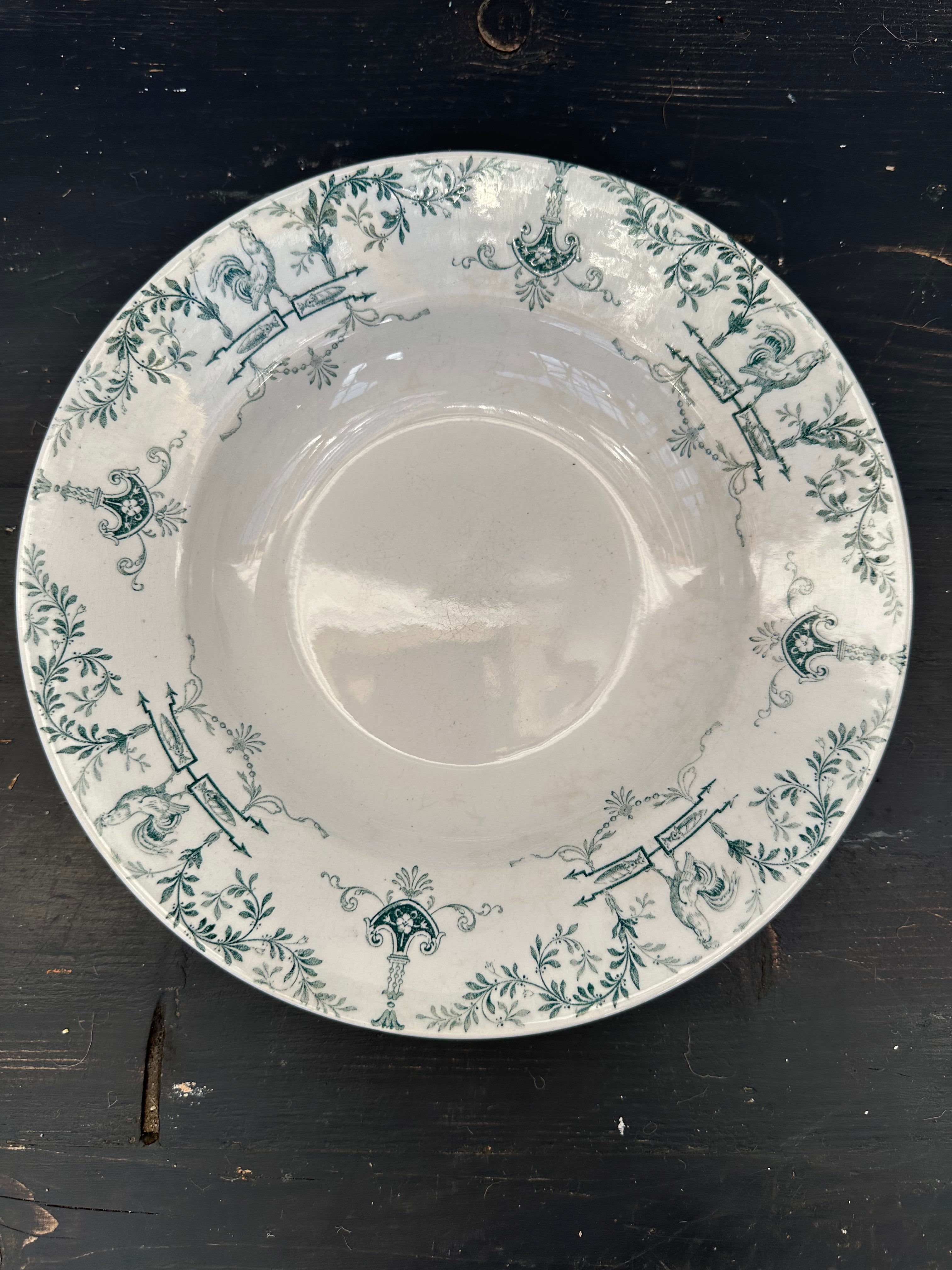 Dybe franske tallerkener, Ø23,5 cm - 6 stk.