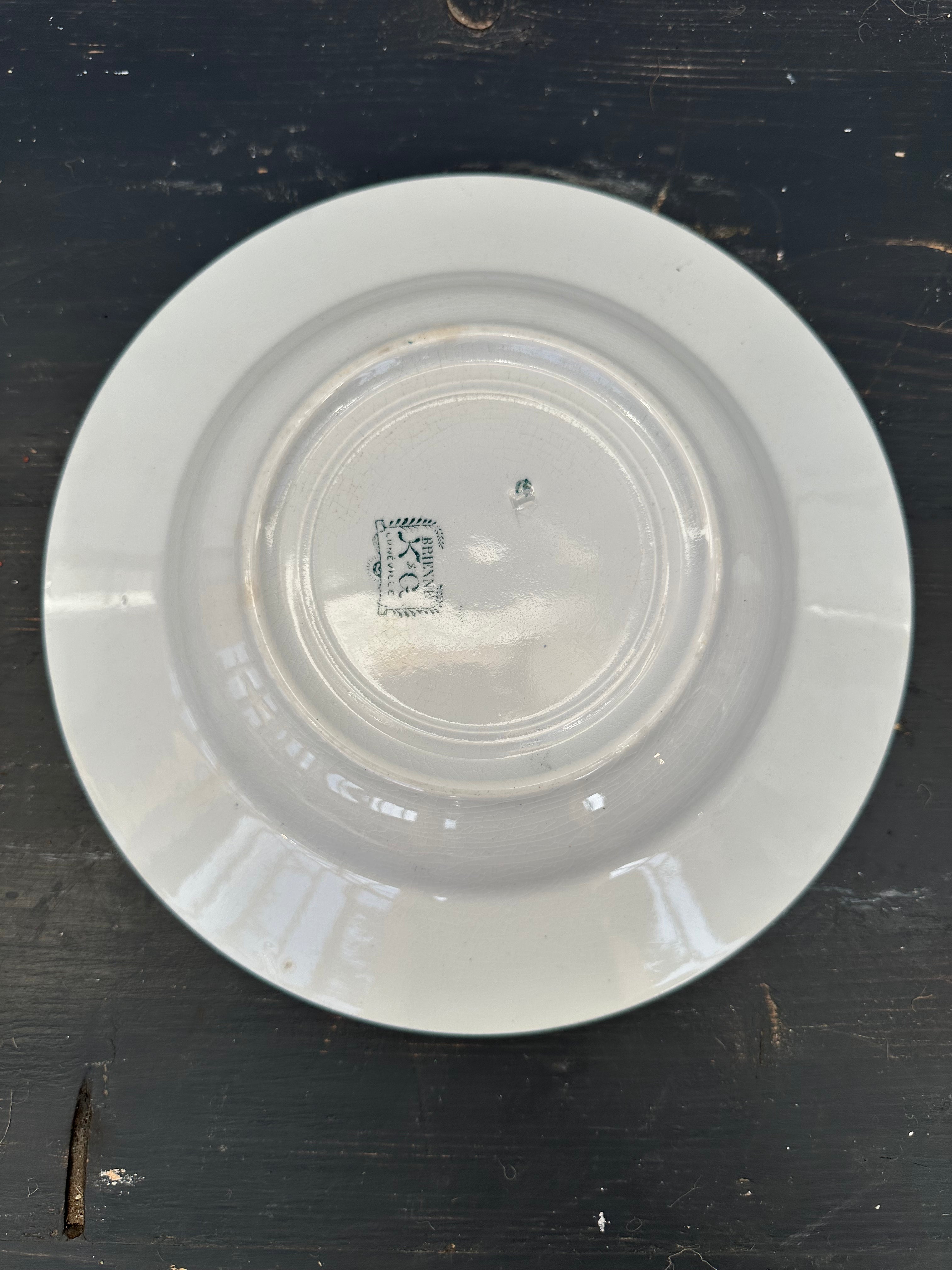 Dybe franske tallerkener, Ø23,5 cm - 6 stk.