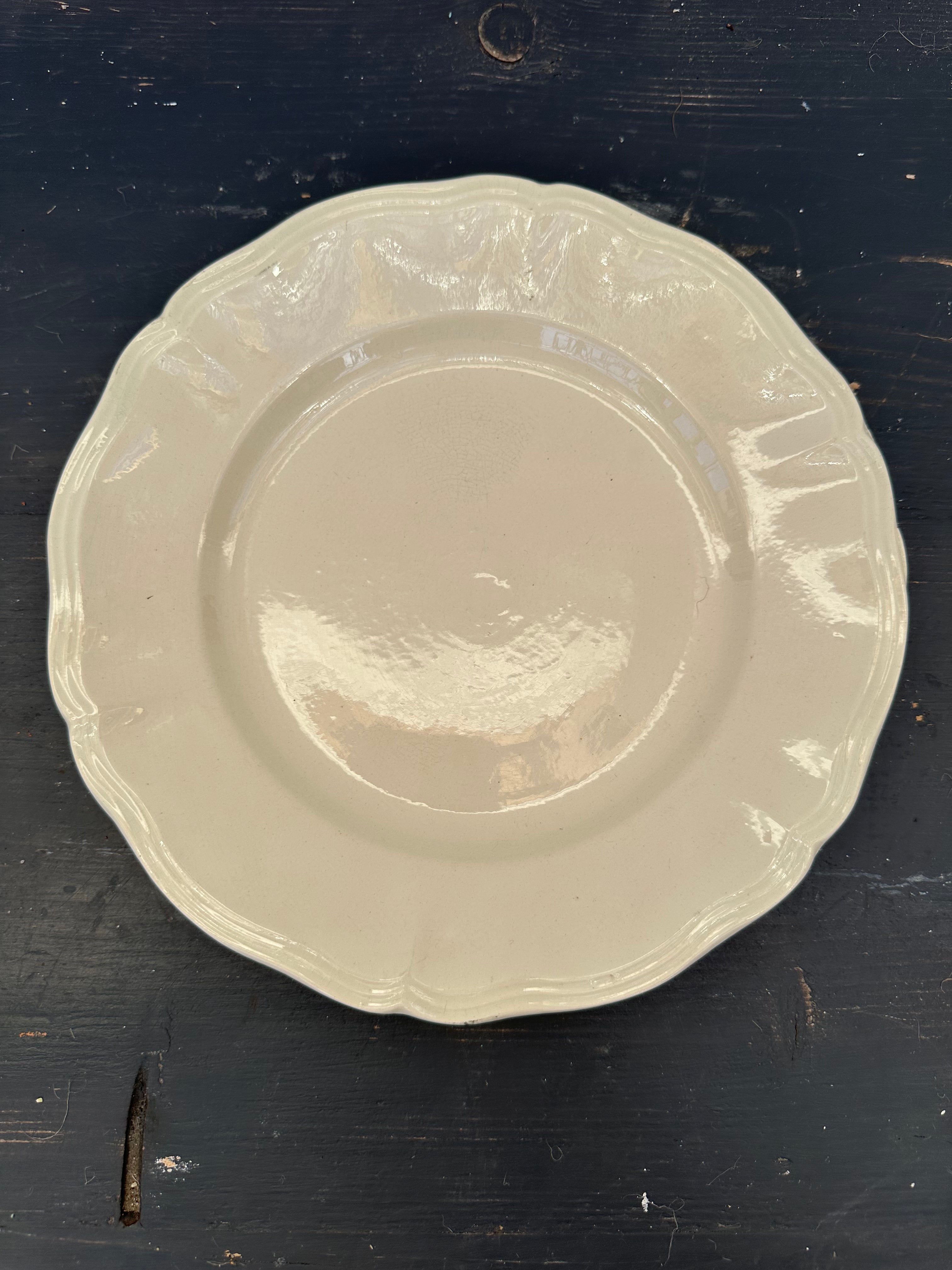 Franske tallerkener, Ø23 cm - 6 stk.