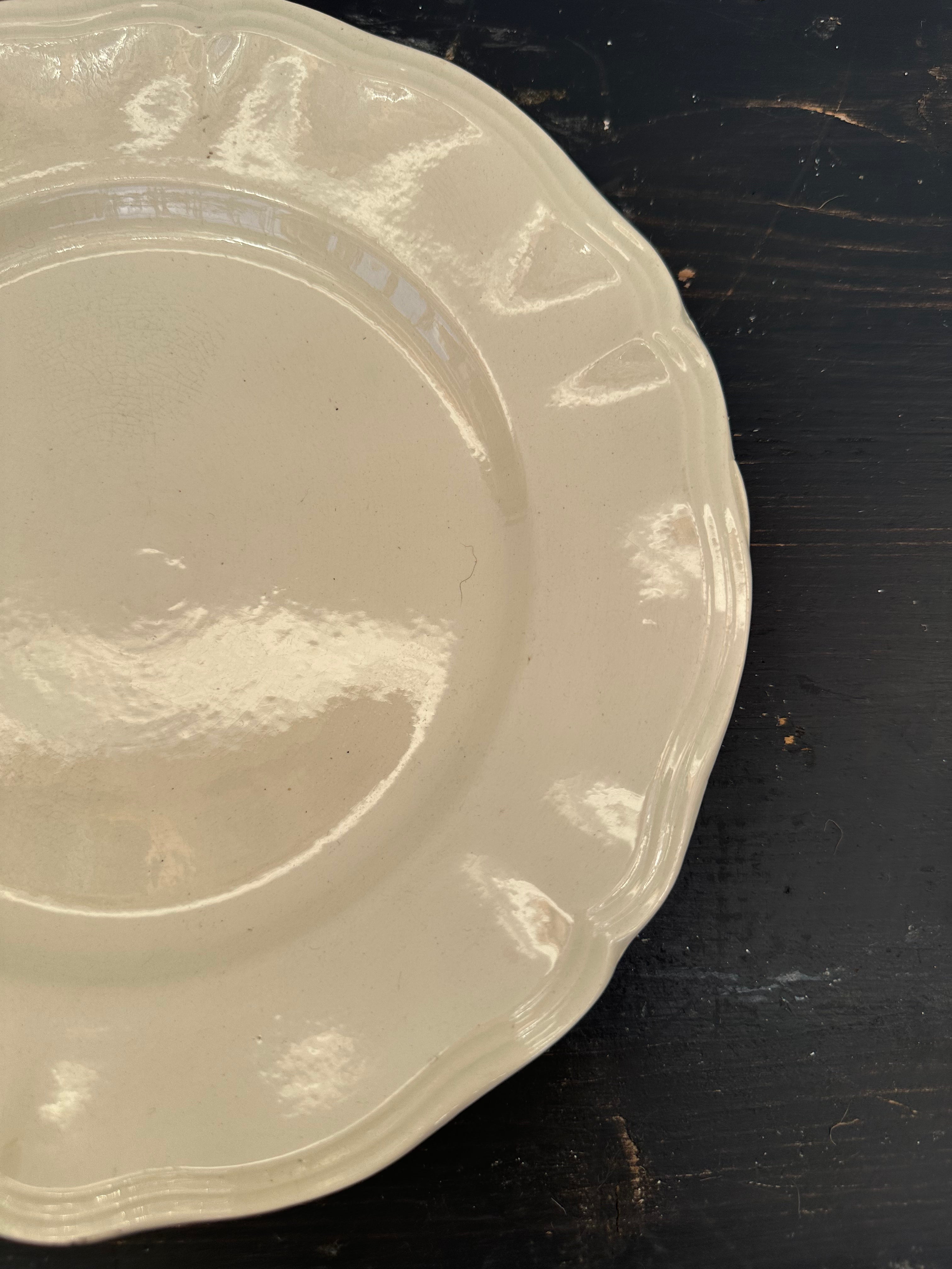 Franske tallerkener, Ø23 cm - 6 stk.